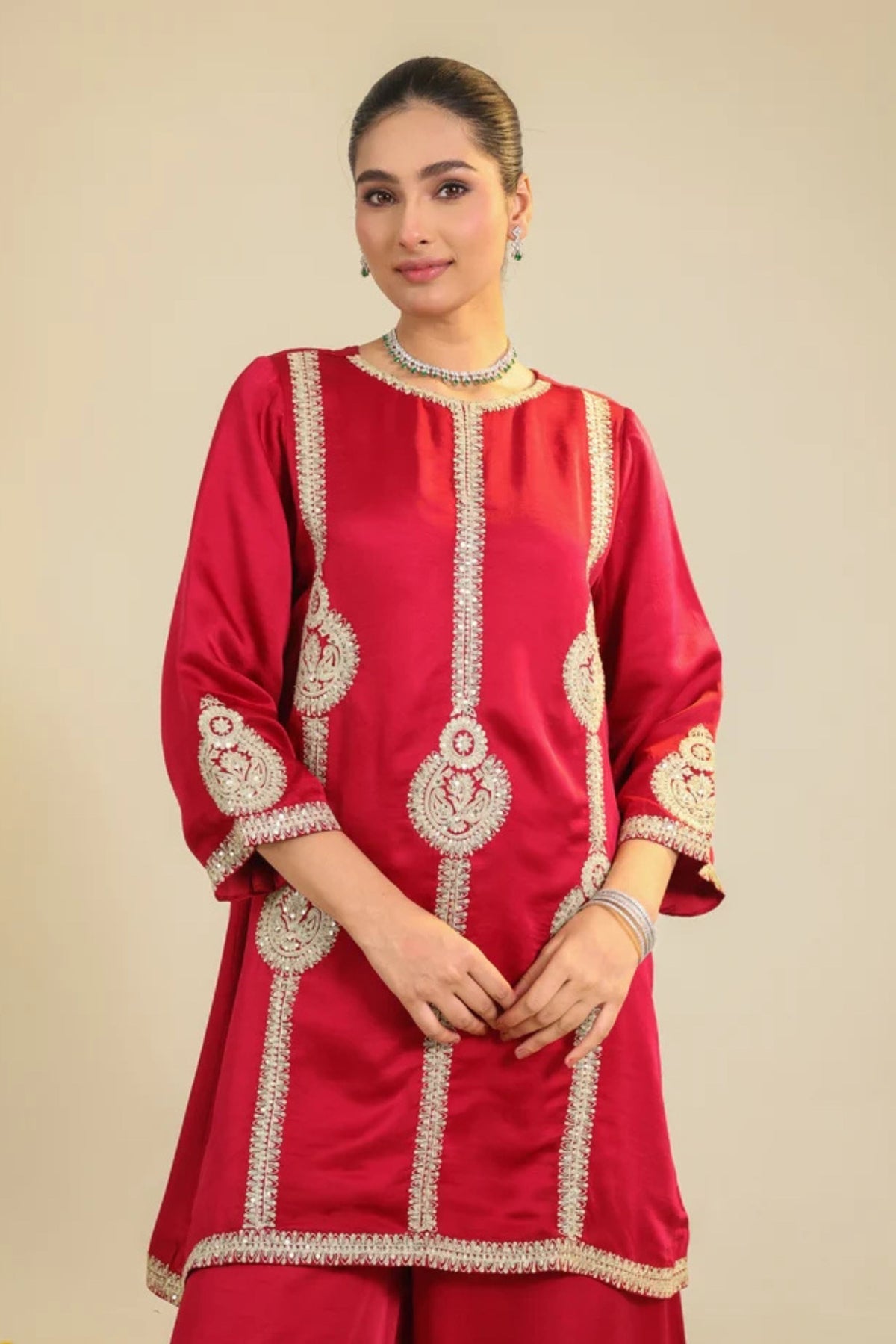Red Zainaa Kurta Set