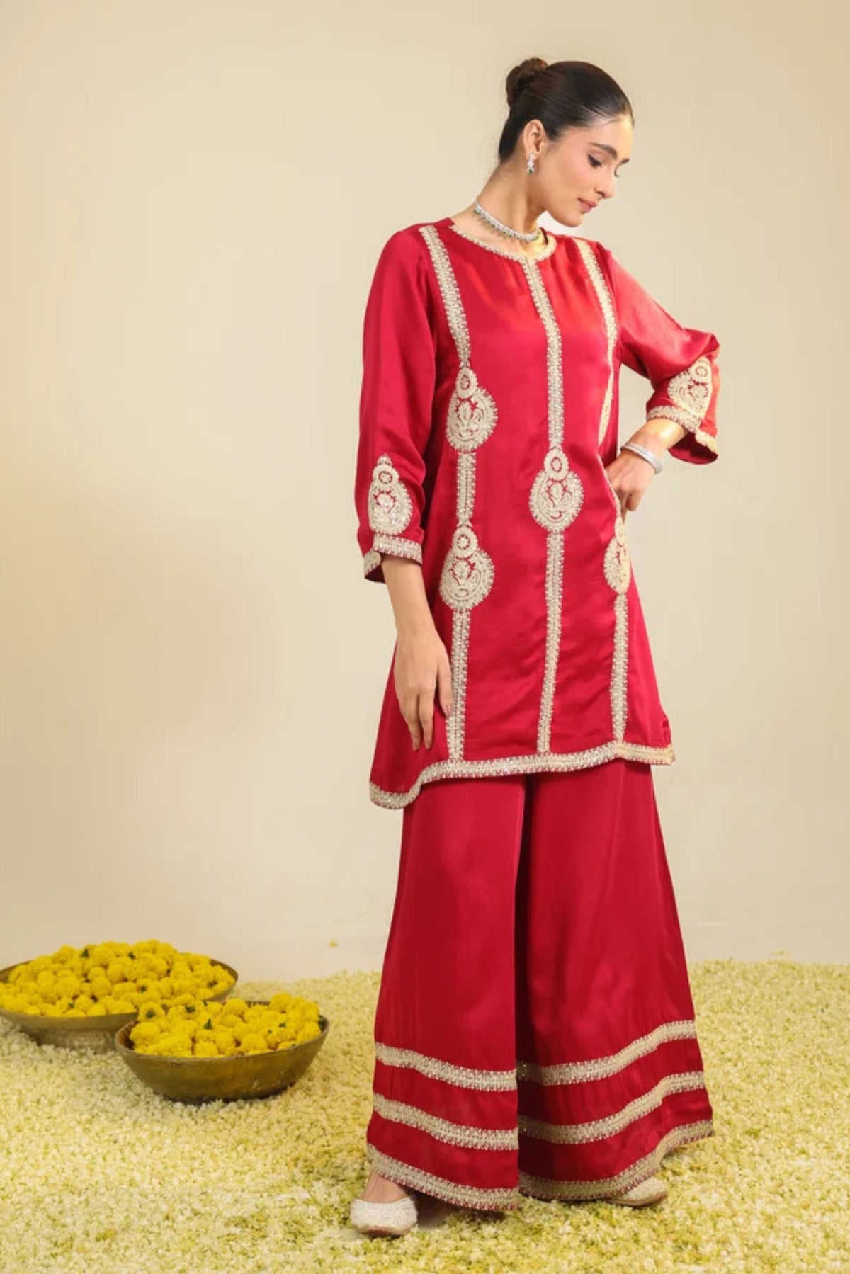 Red Zainaa Kurta Set