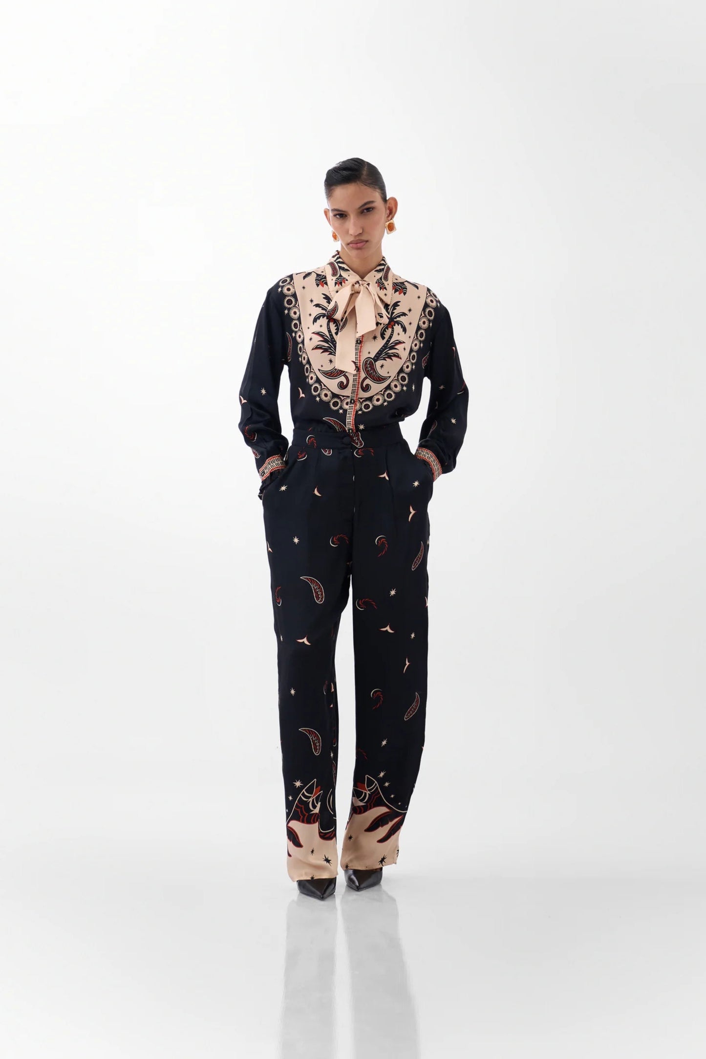 Iris Shirt - Nocturnal Jungle
