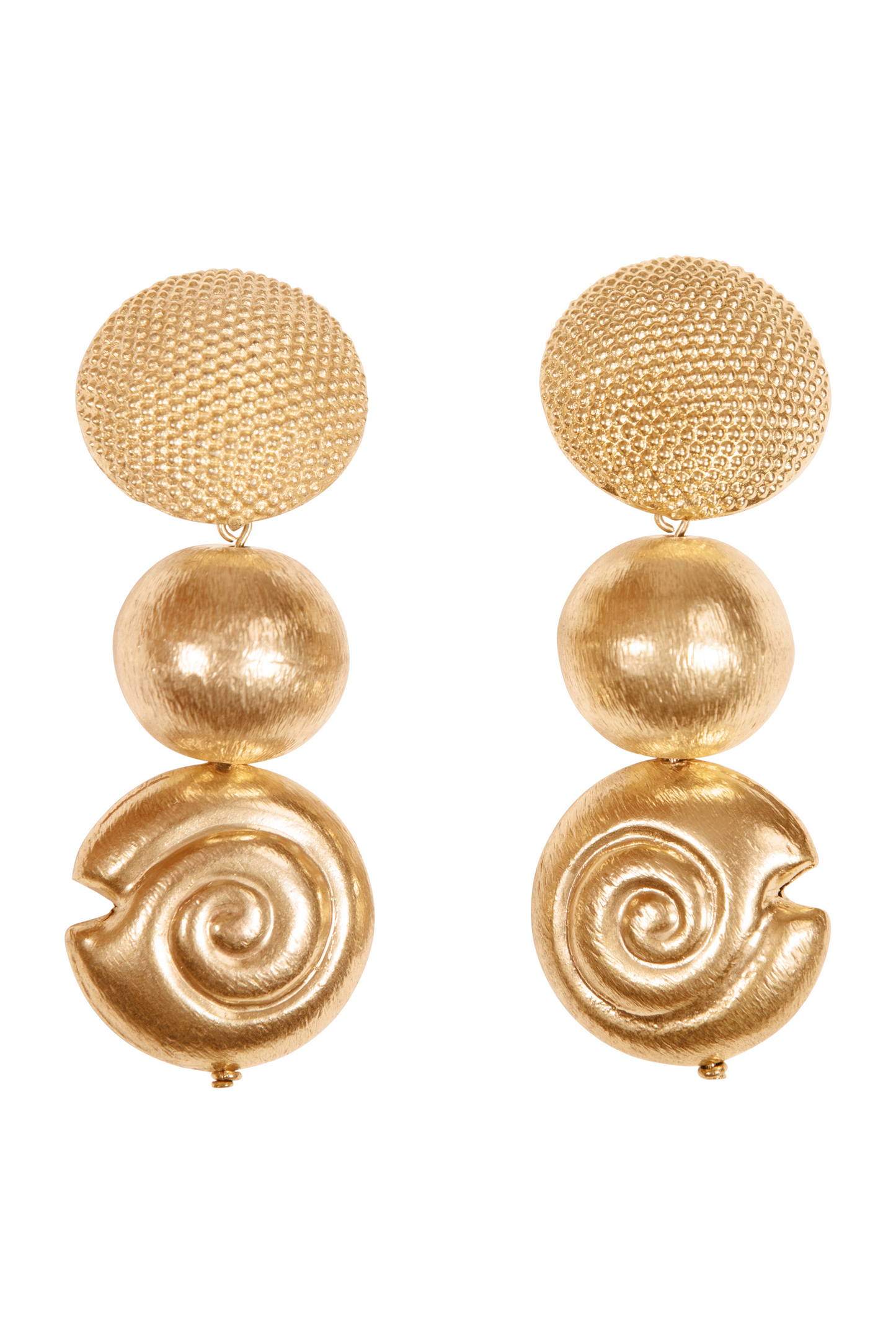 Gold Tatou Detachable Earrings