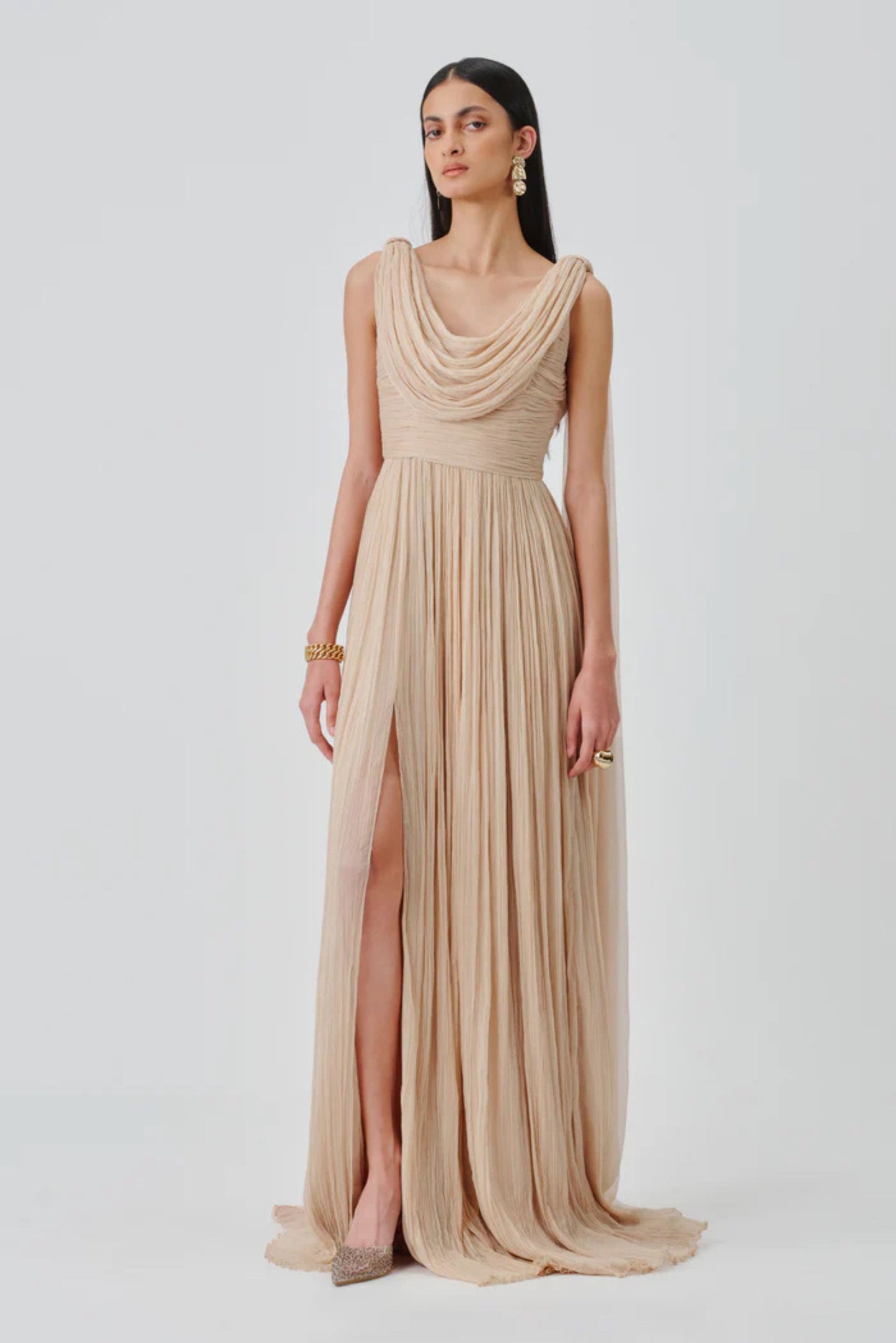 Athena Ruched Gown
