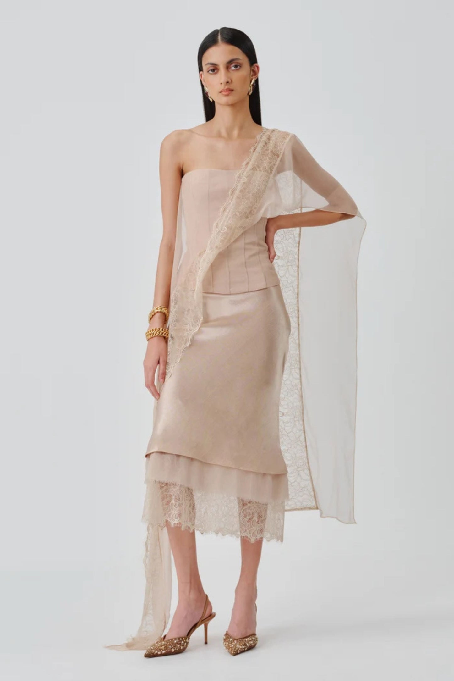 Soft Veil Corset Top