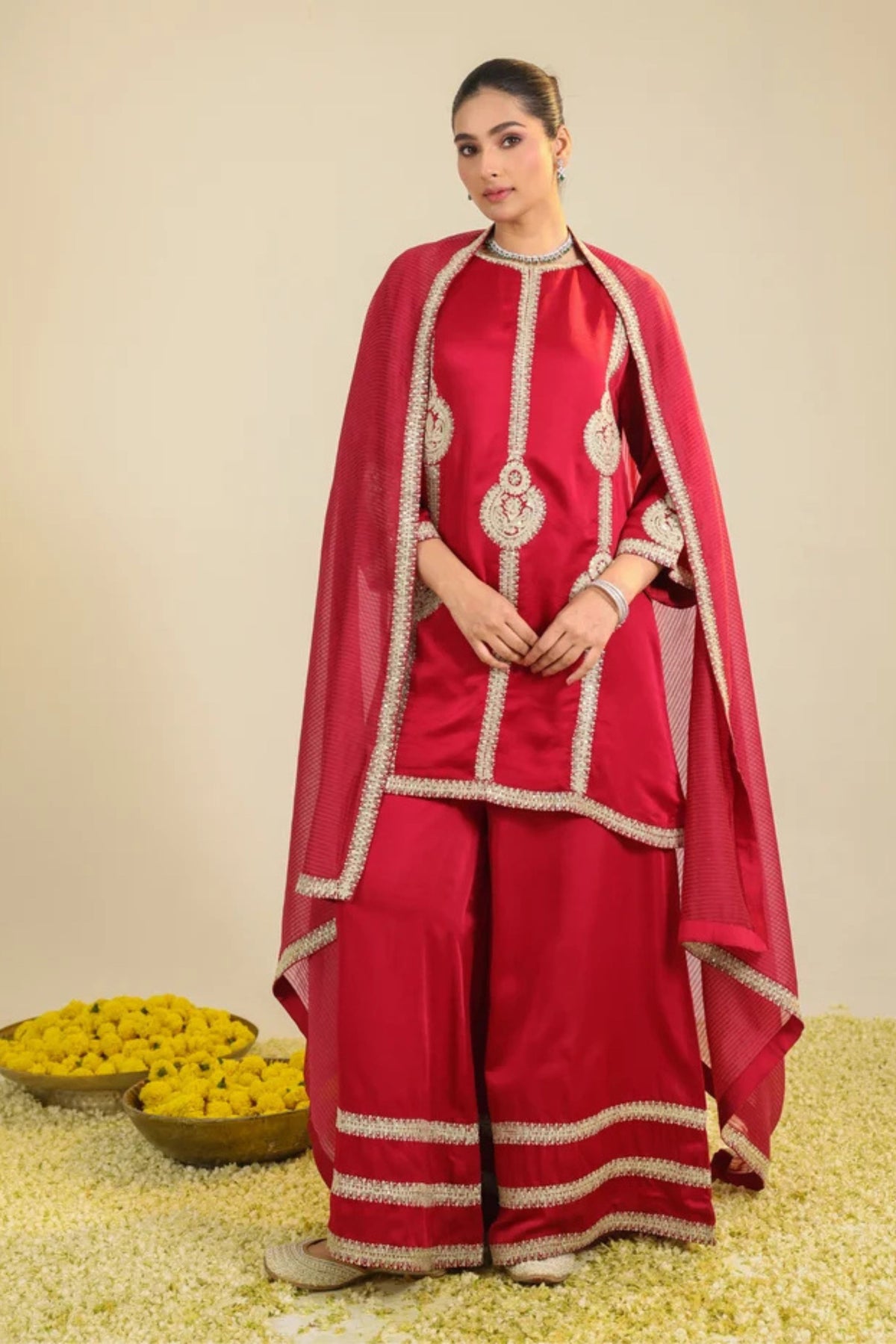 Red Zainaa Kurta Set
