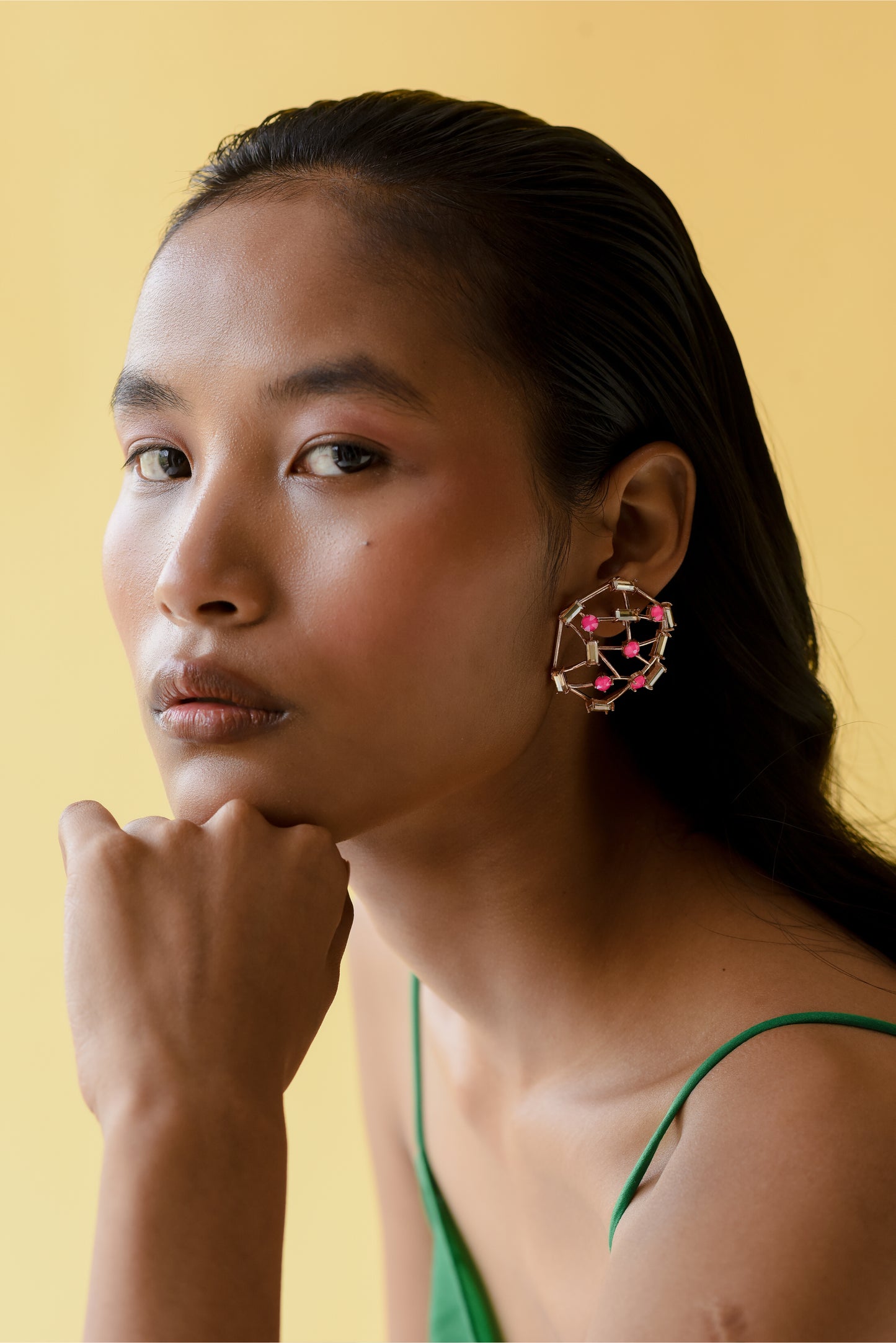 Candy Floss Earrings - Pink