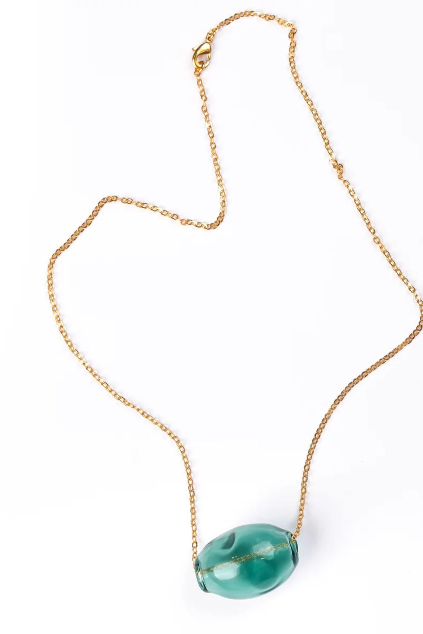 Sleek Bubble Chain in Teal