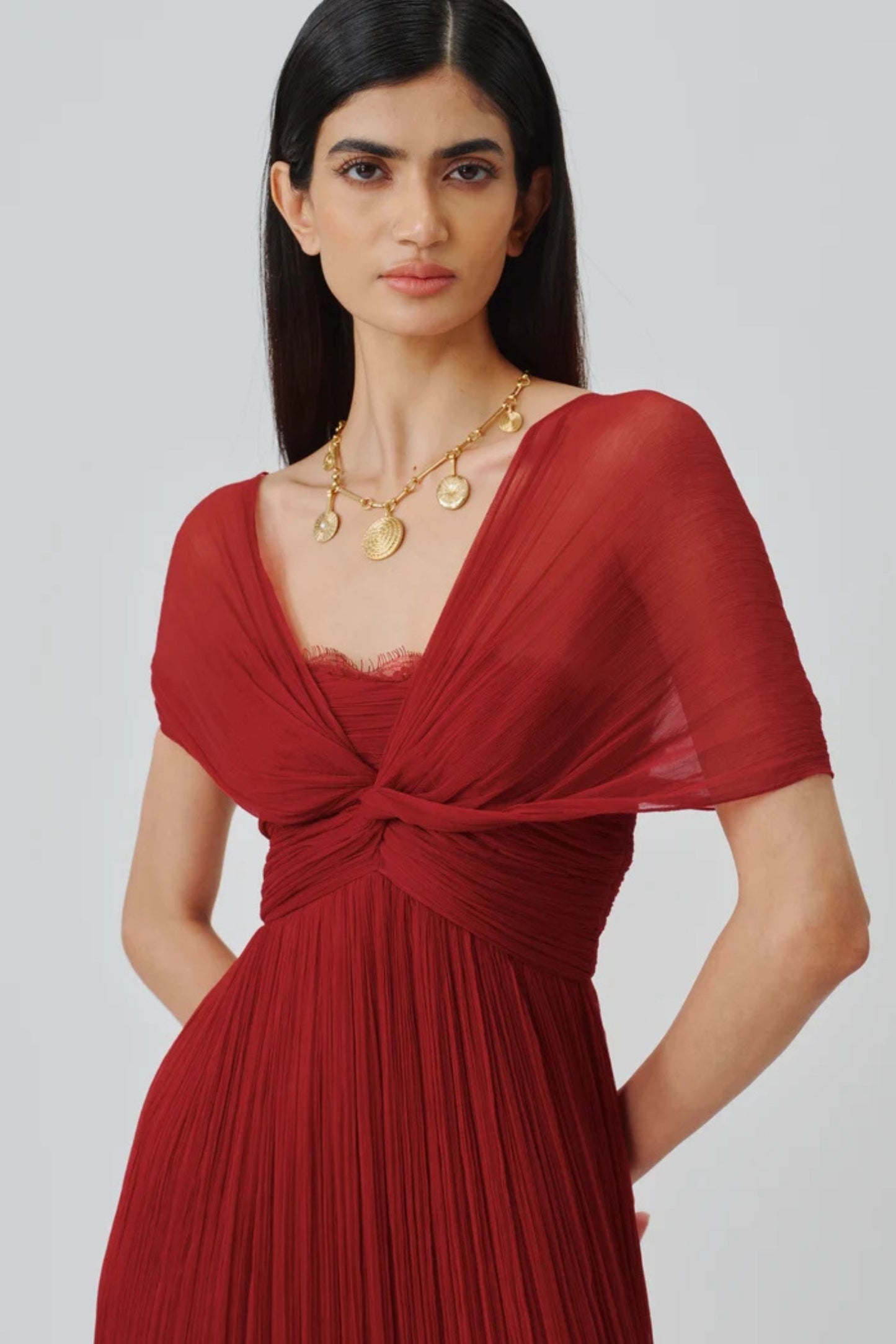 Scarlet Muse Ruched Gown