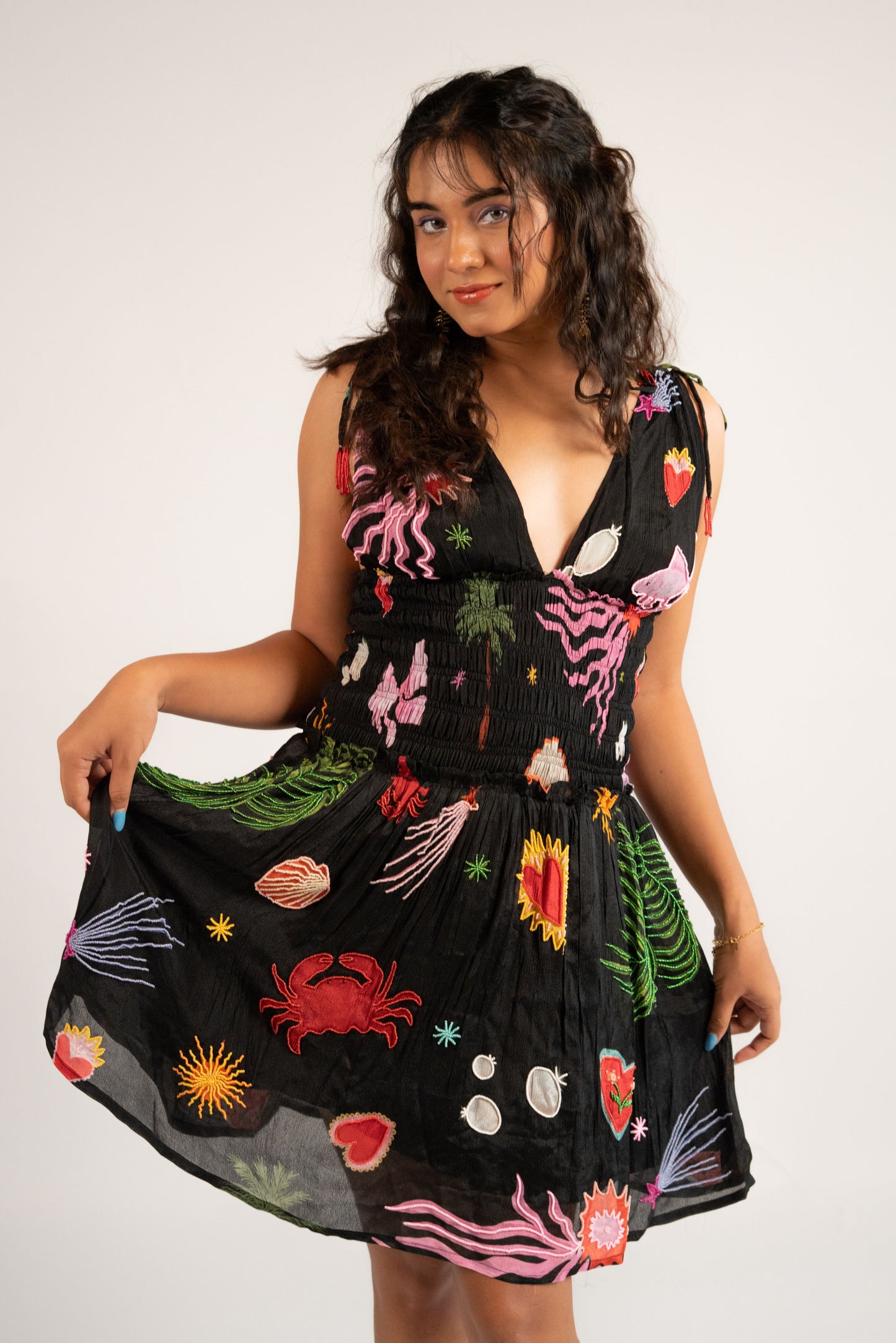 Marine mini dress