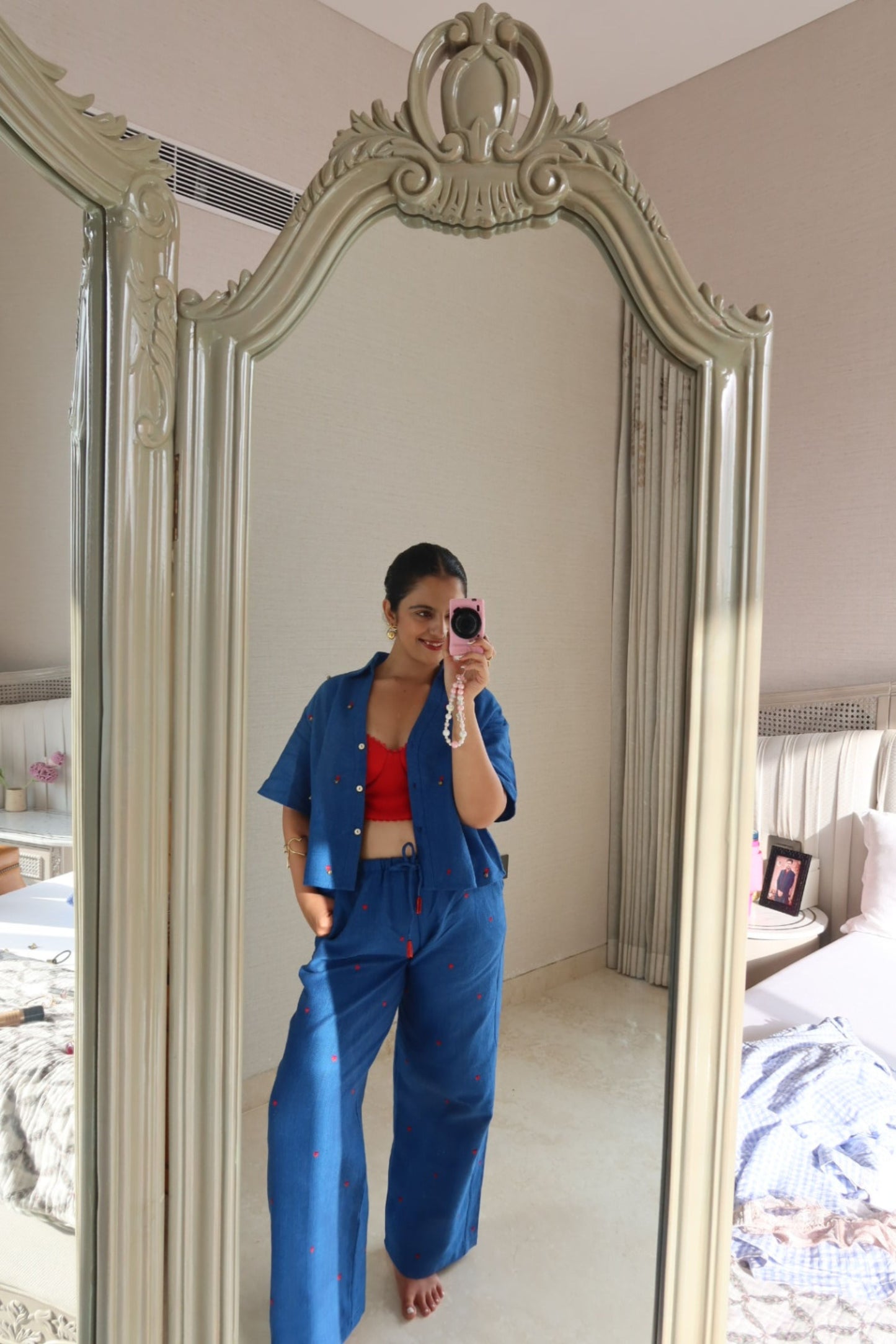 Denim dream short shirt + pants