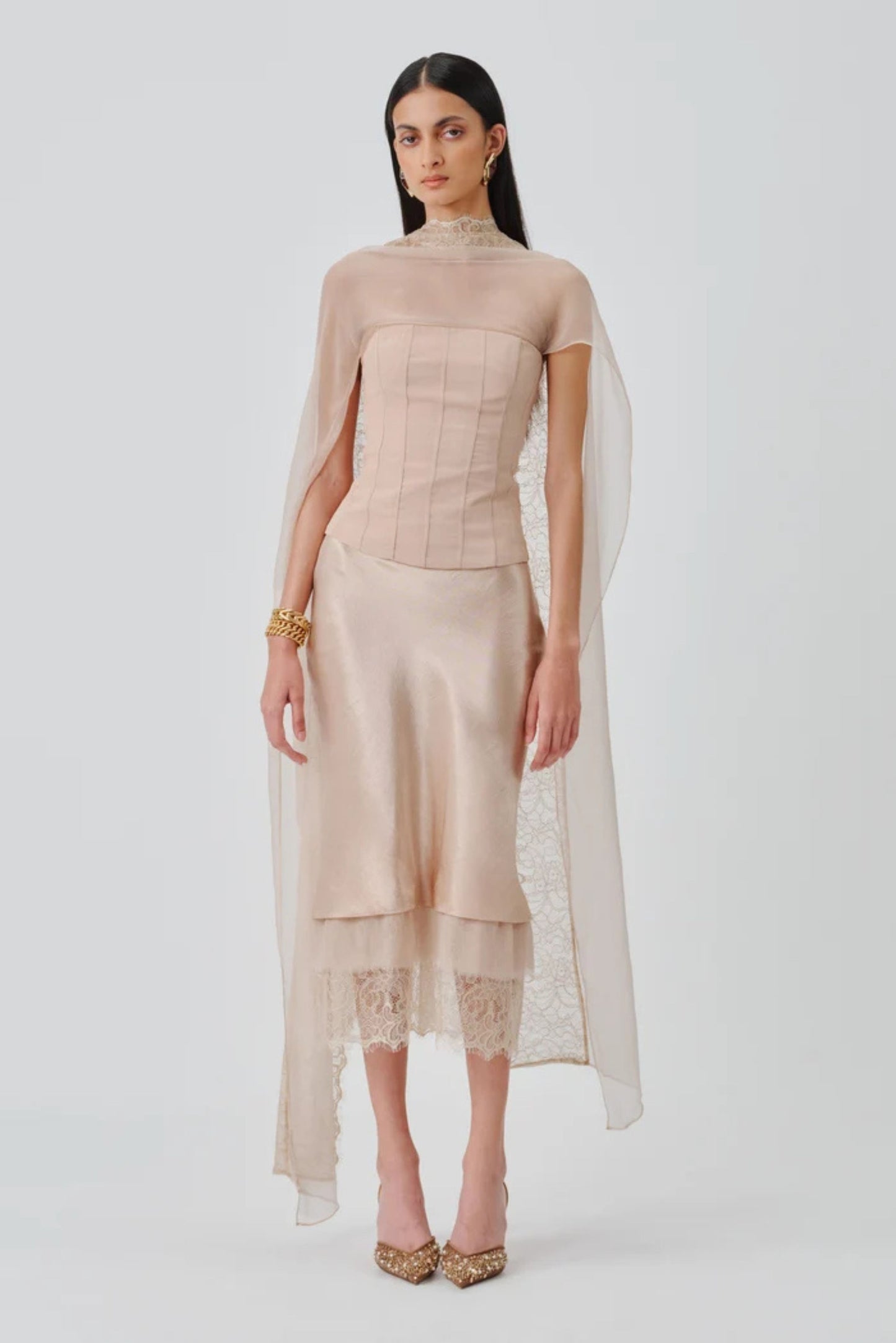 Soft Veil Corset Top