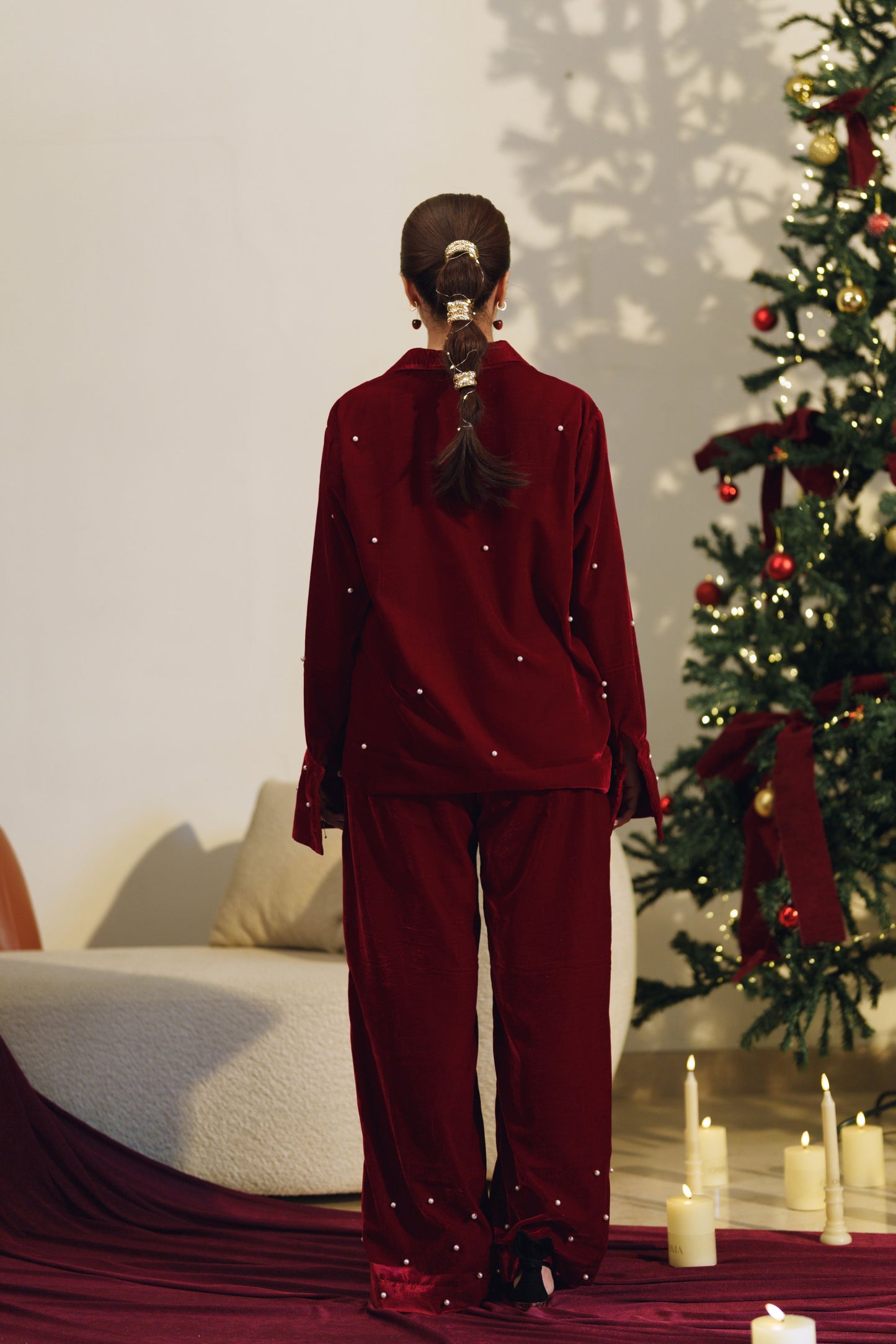 Holiday pearl shirt