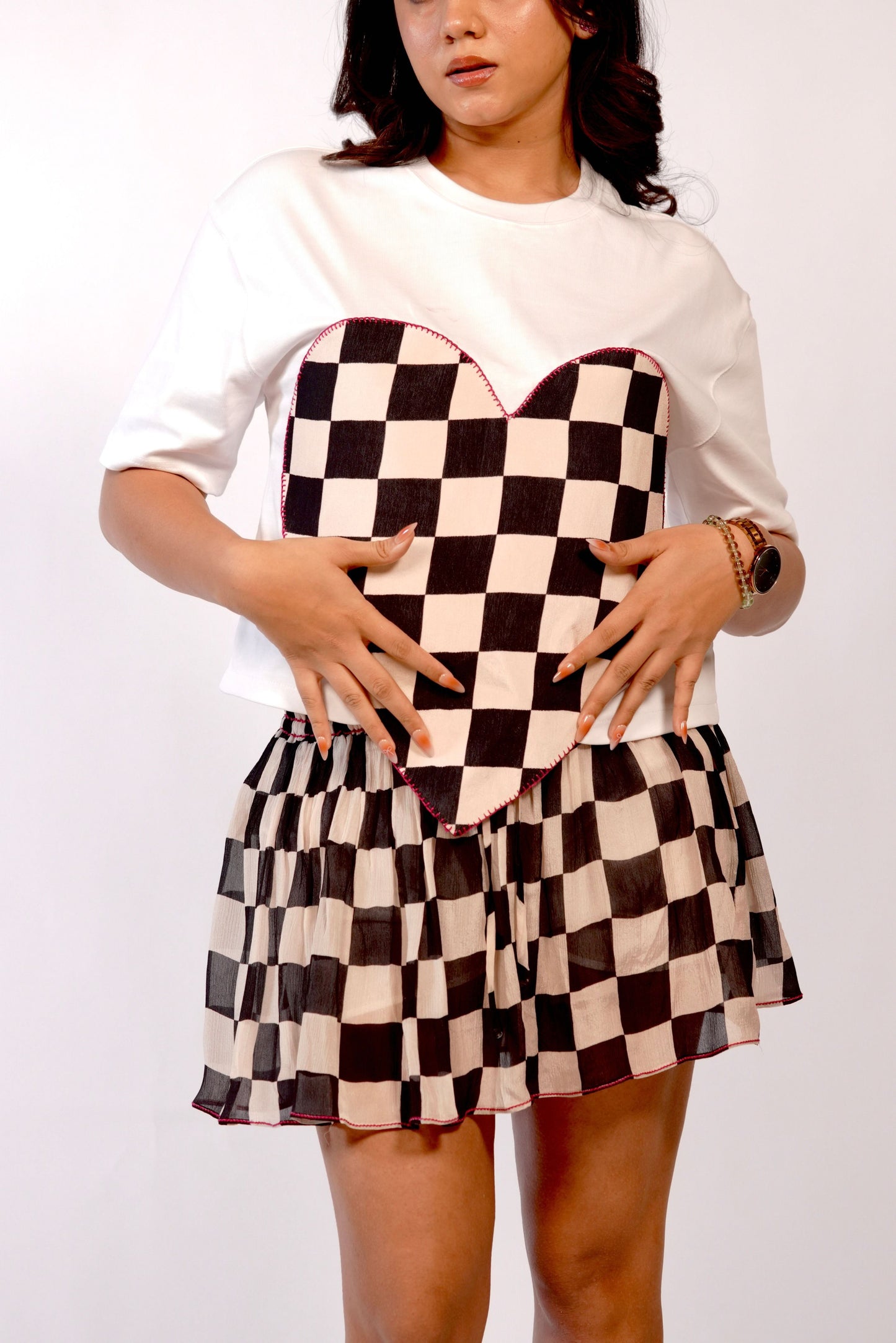 Checkmate skirt