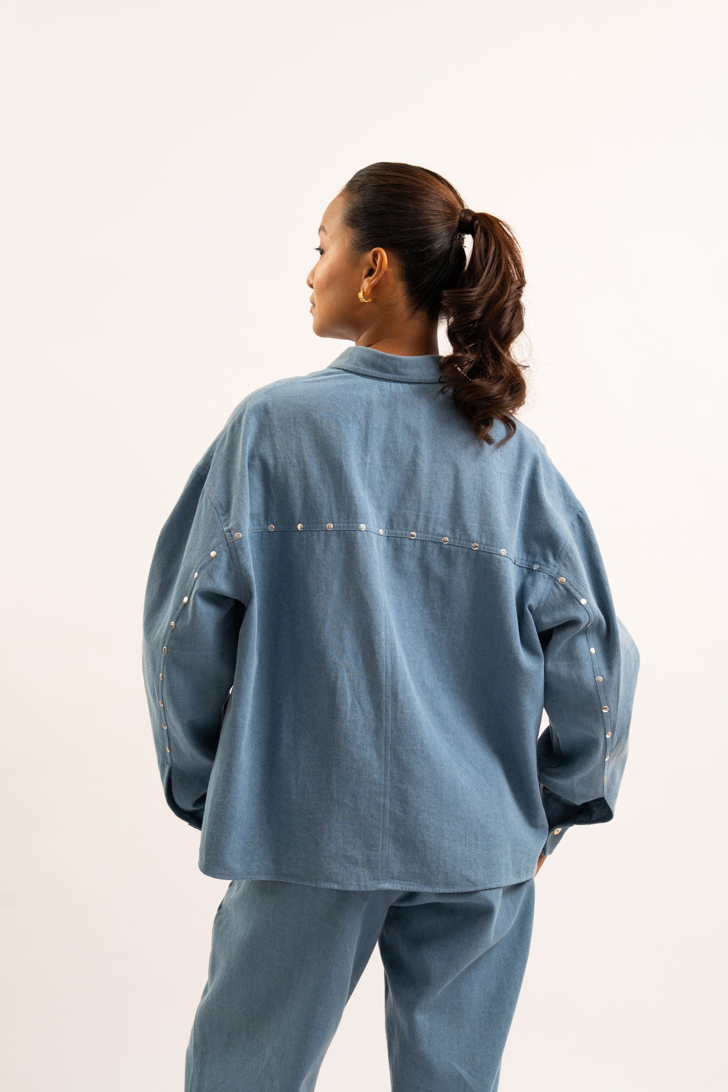Heart breaker denim shirt