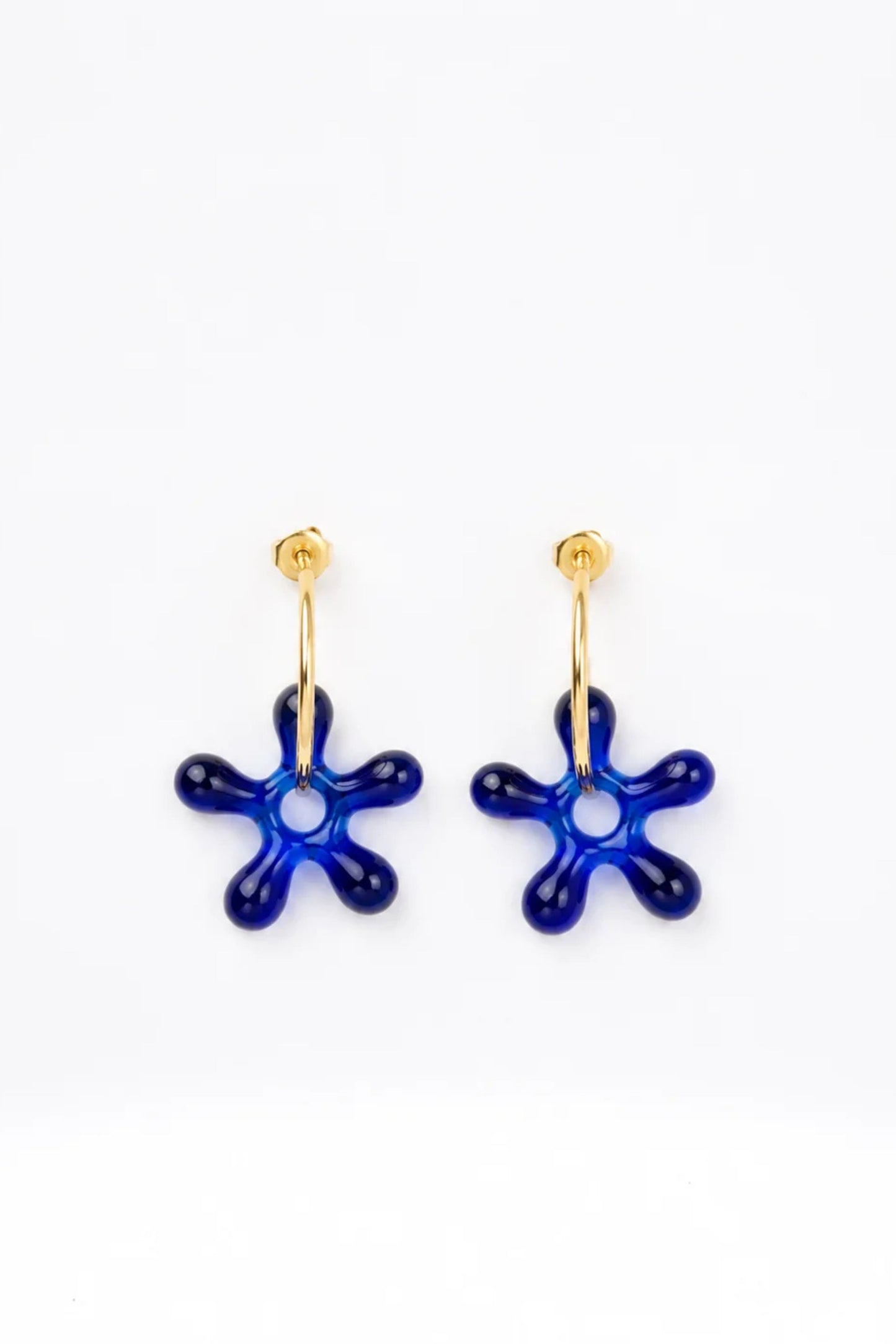 Blossom hoops (Blue)