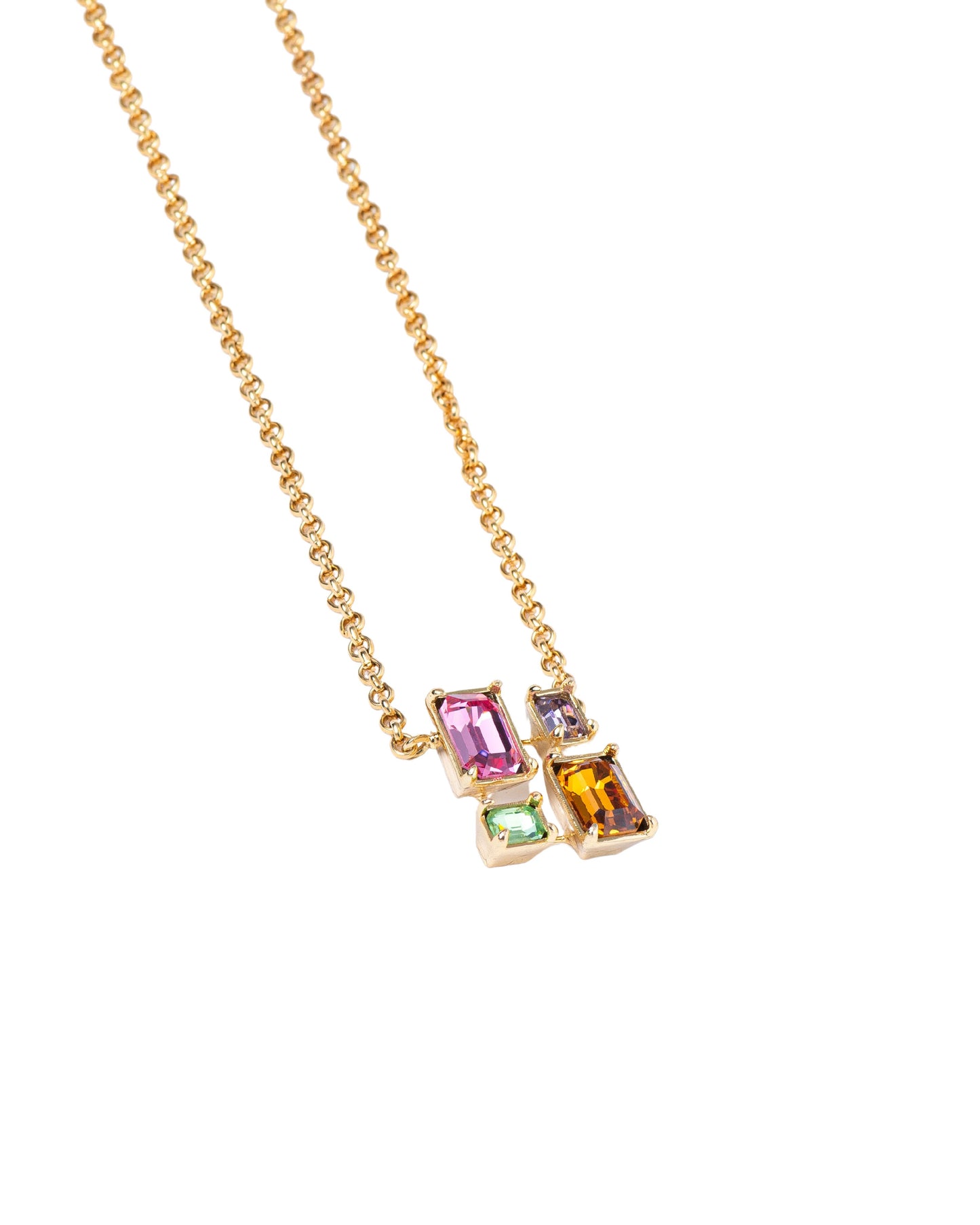 INFINITY CRYSTAL NECKLACE - MULTICOLOUR