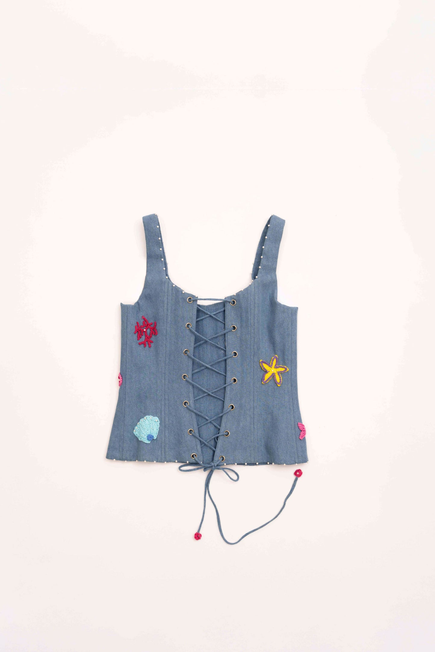 Sugar on the beach crochet corset