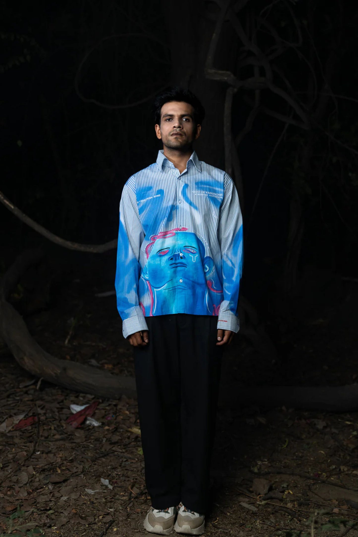 PINK BIND LONG SLEEVE SHIRT