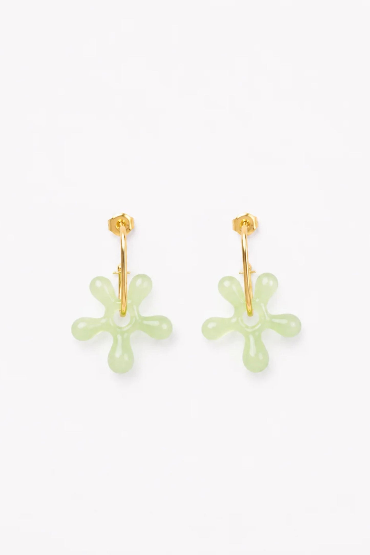 Blossom hoops (Pastel Green)