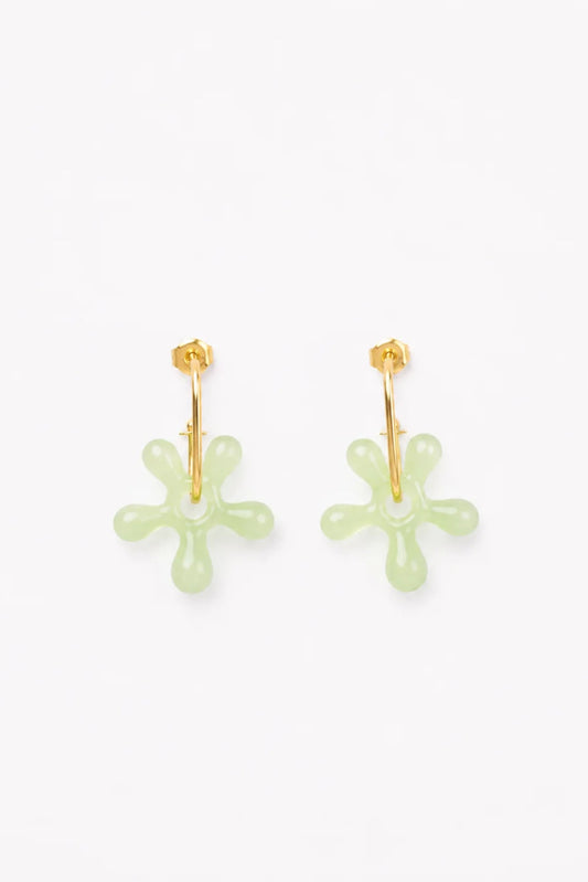 Blossom hoops (Pastel Green)