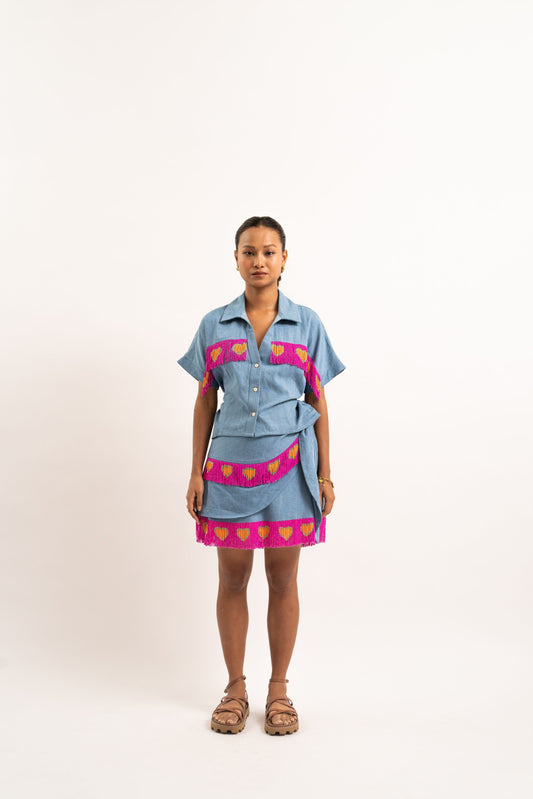 Tassel love story shirt