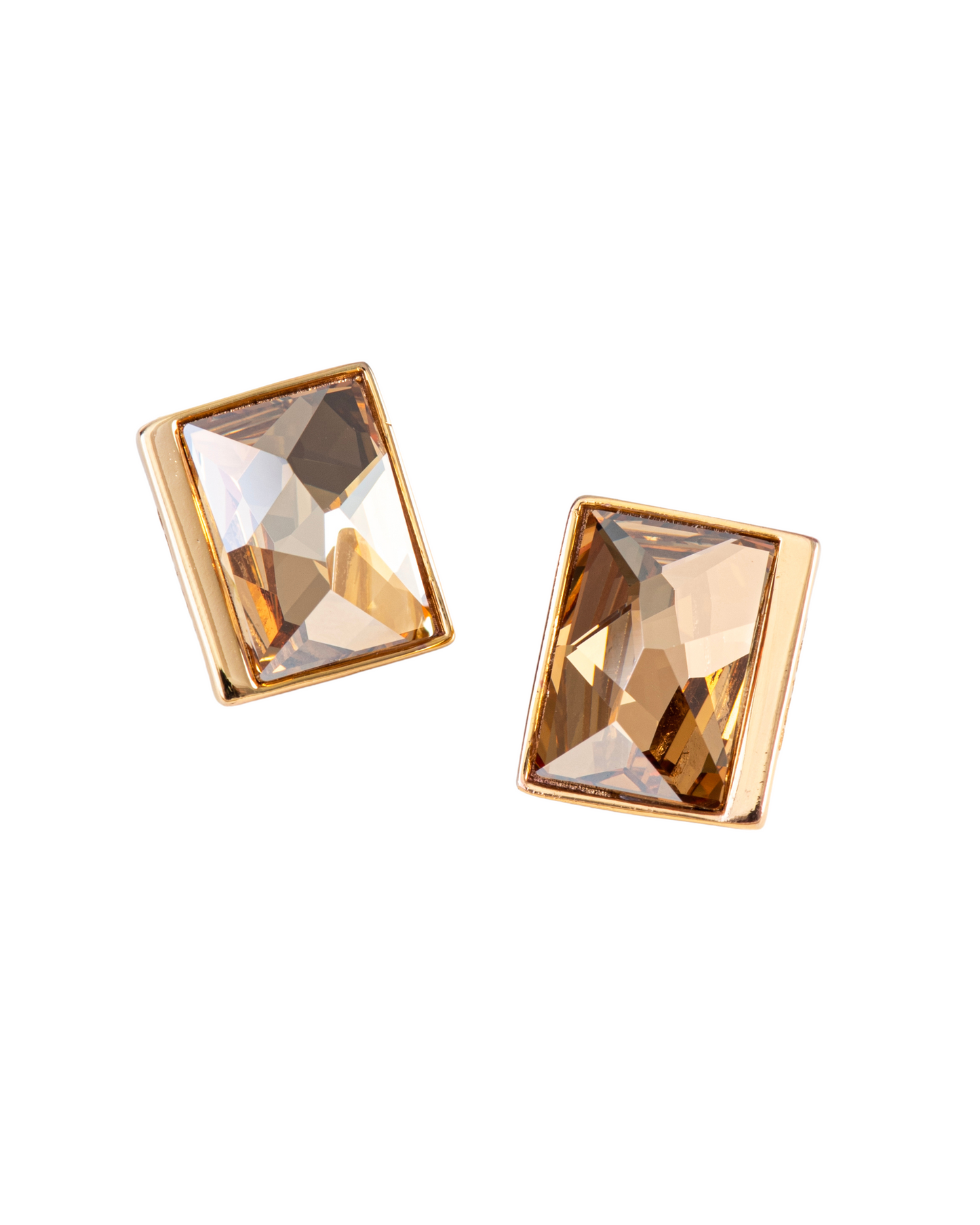 SIRIUS CRYSTAL EARRING - GOLD