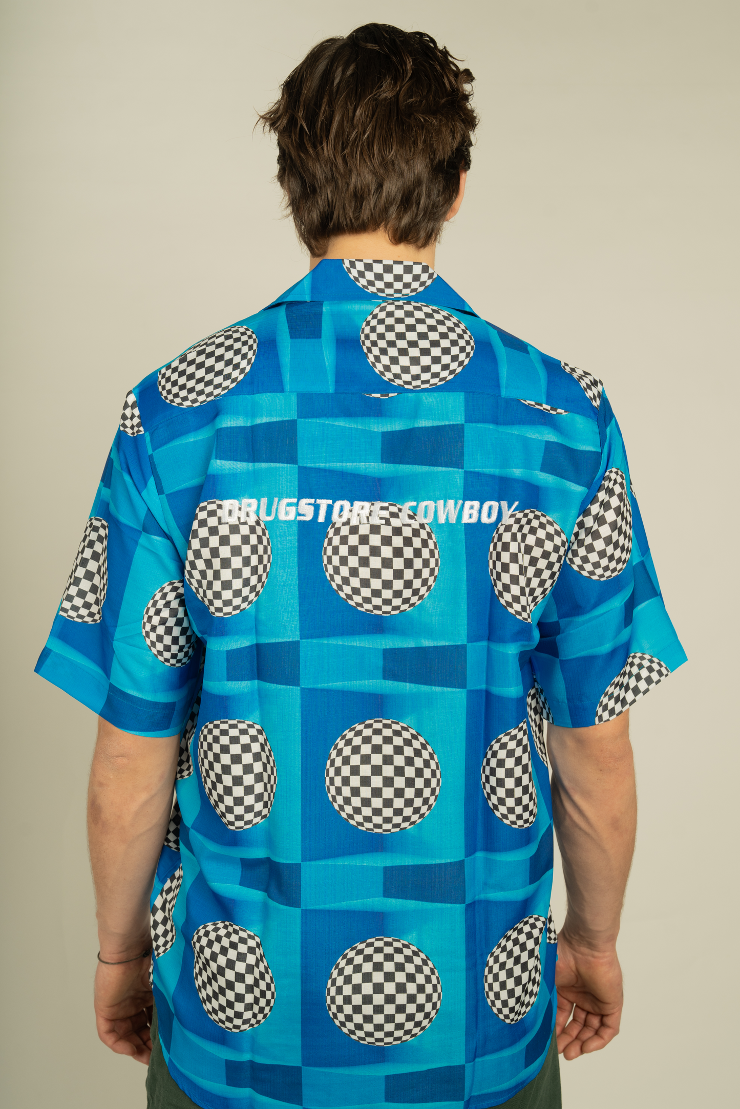 70s Disco Shirt Blue