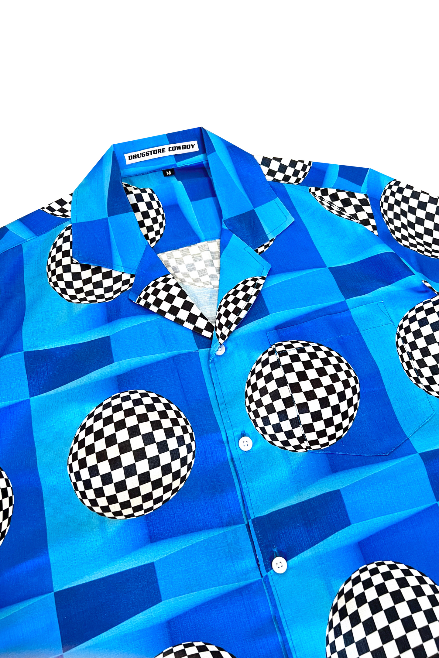 70s Disco Shirt Blue