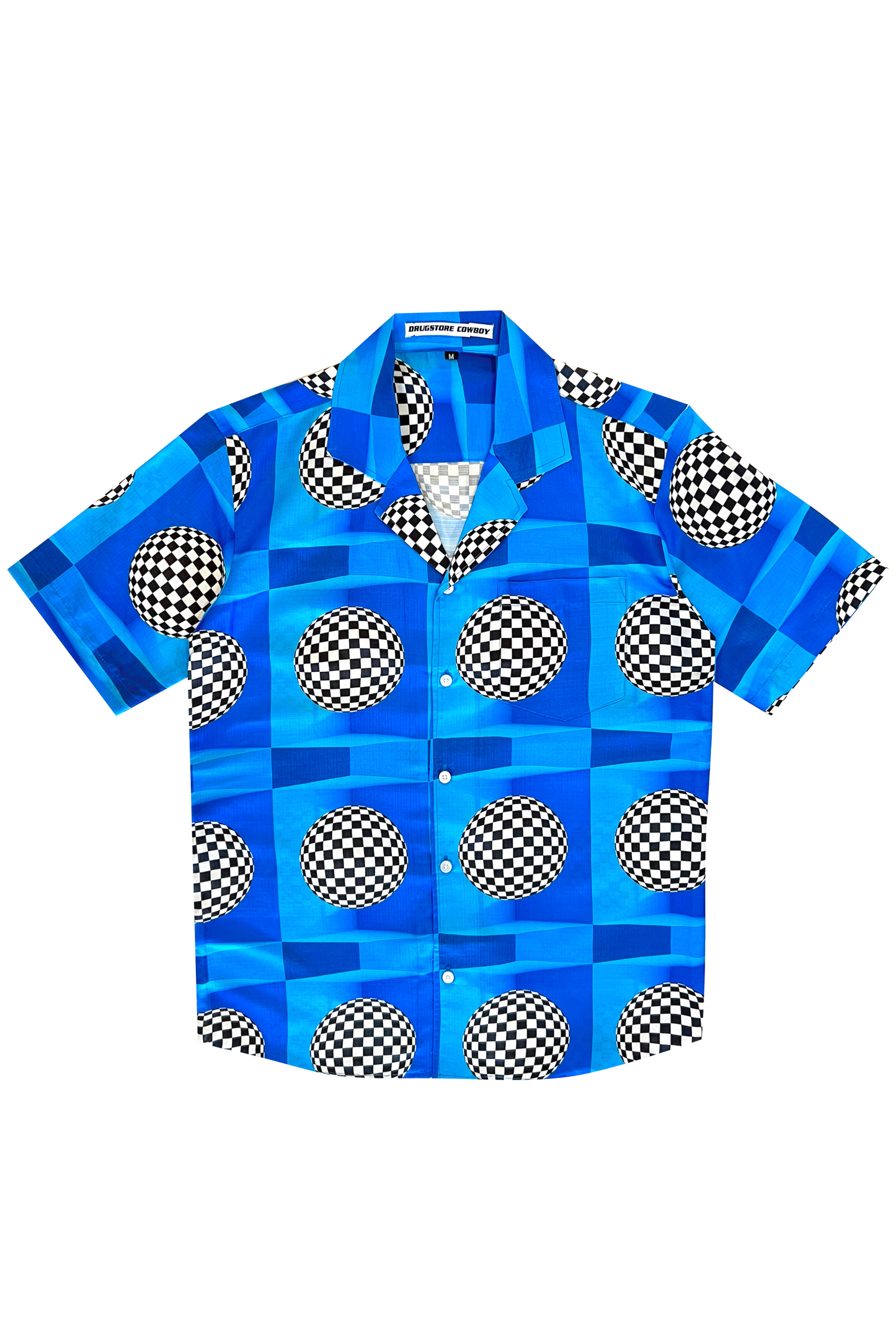 70s Disco Shirt Blue