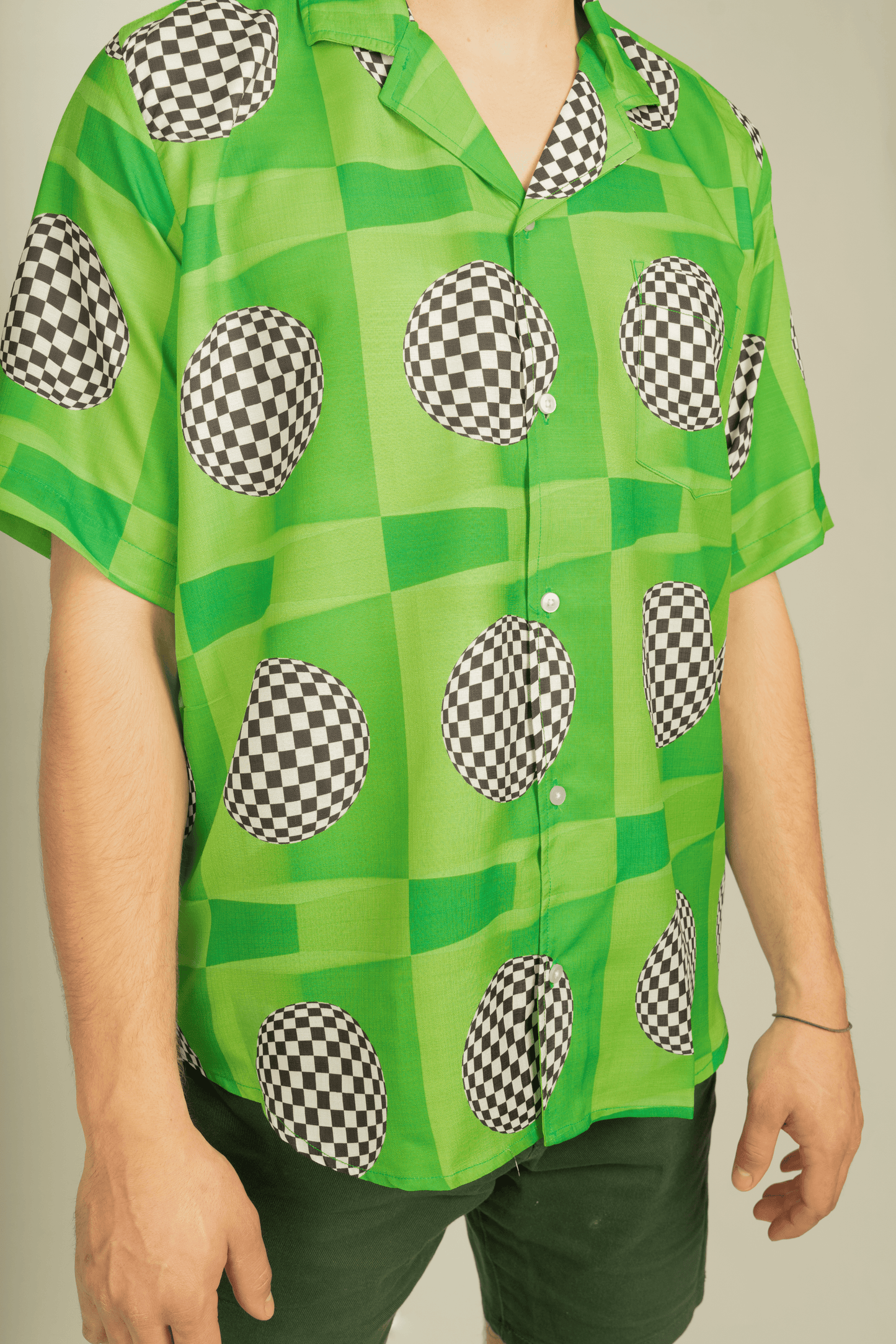 70s Disco Shirt Green