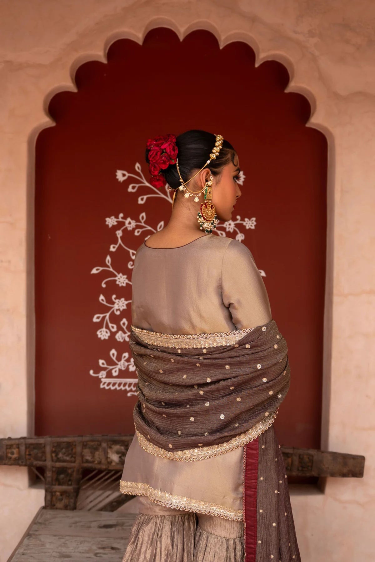 Shahbano Hand-Embroidered Gharara Set
