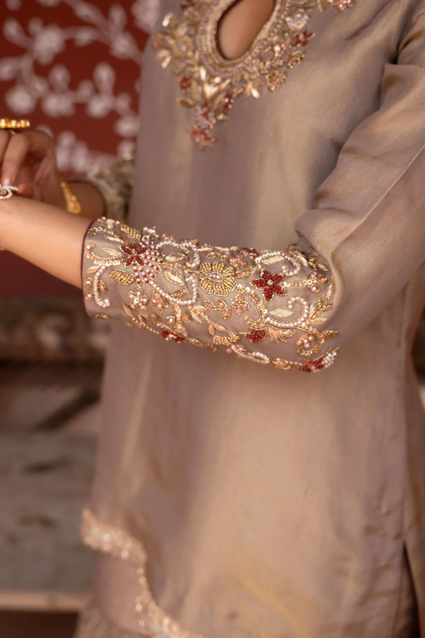 Shahbano Hand-Embroidered Gharara Set