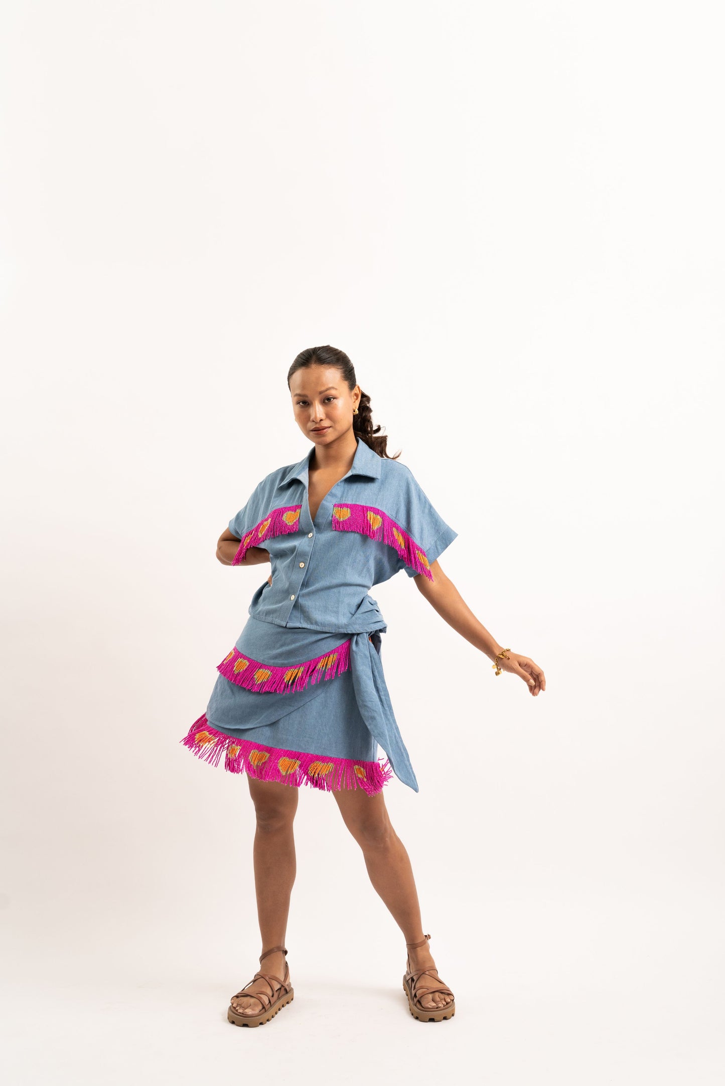 Tassel love story skorts