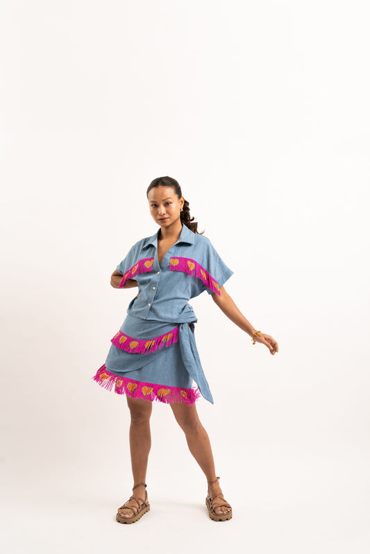 Tassel love story skorts