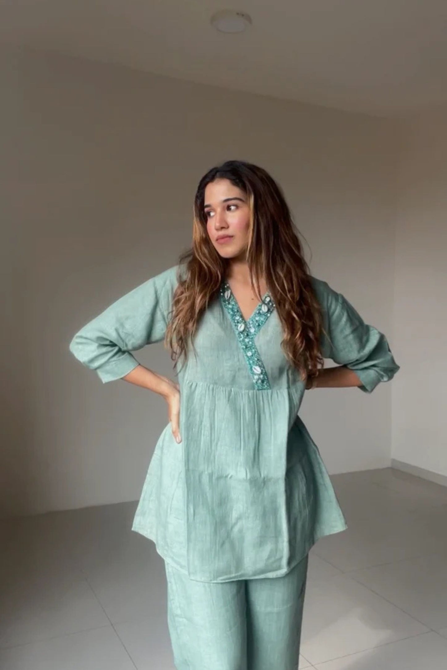 Boho linen set