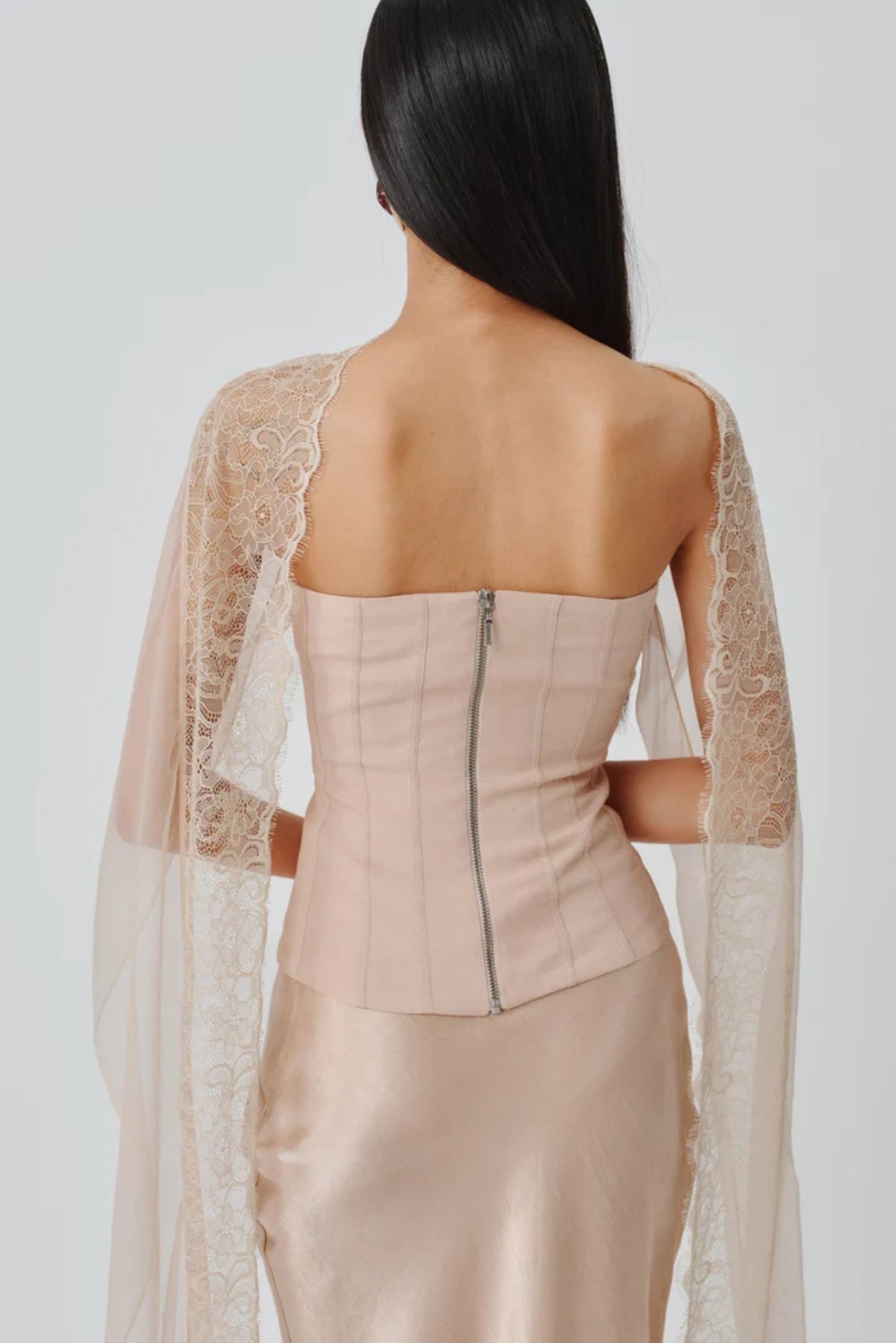 Soft Veil Corset Top