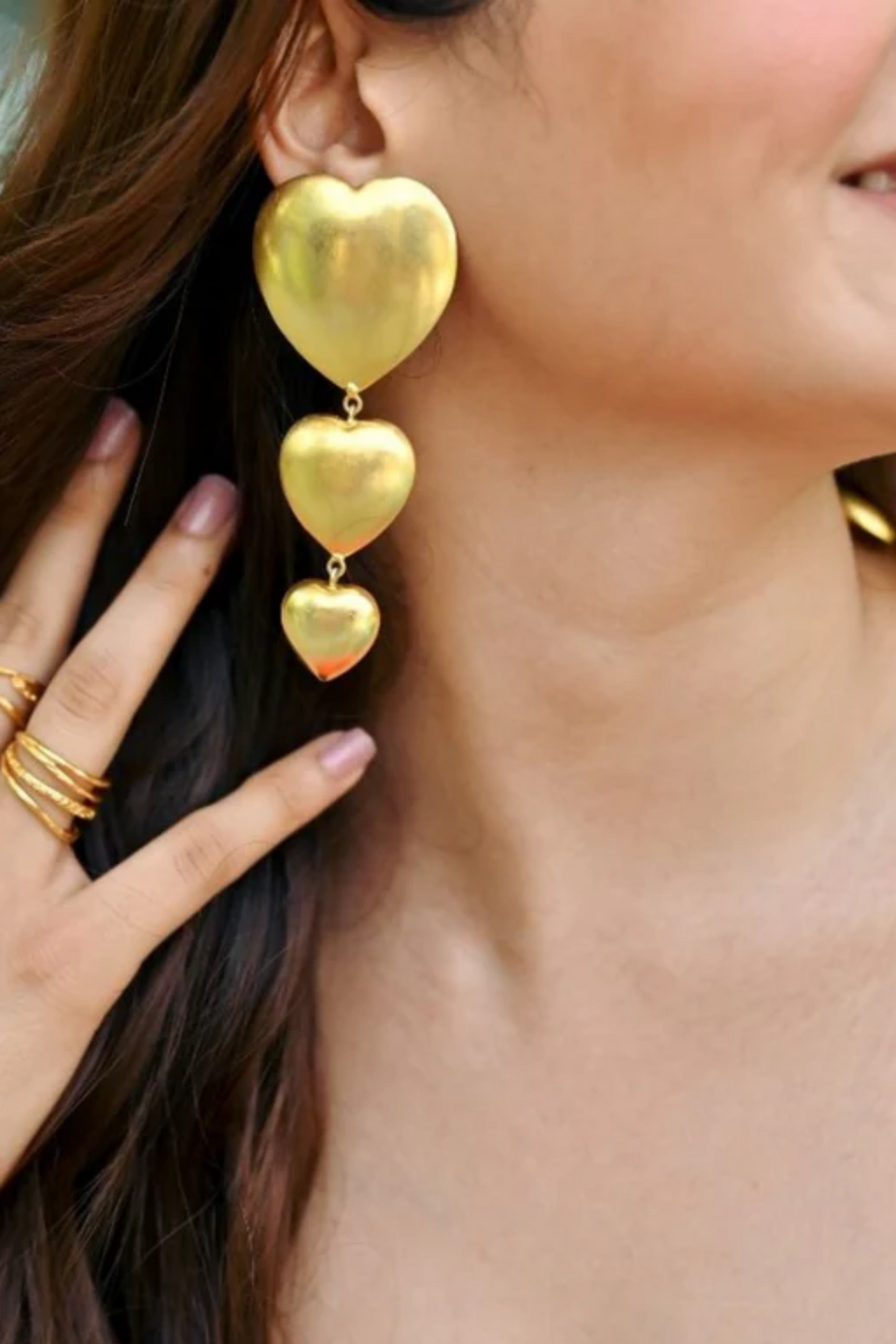 Hearts of Gold Earrings