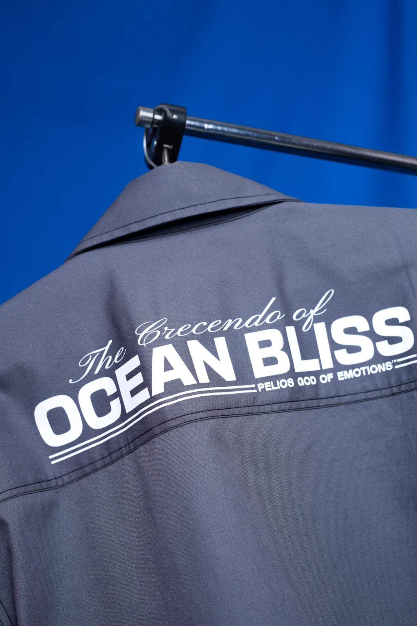 OCEAN BLISS CROPPED BOWLING SHIRT