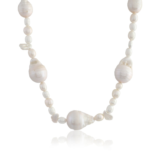 Pratapgari Uneven Pearl Necklace