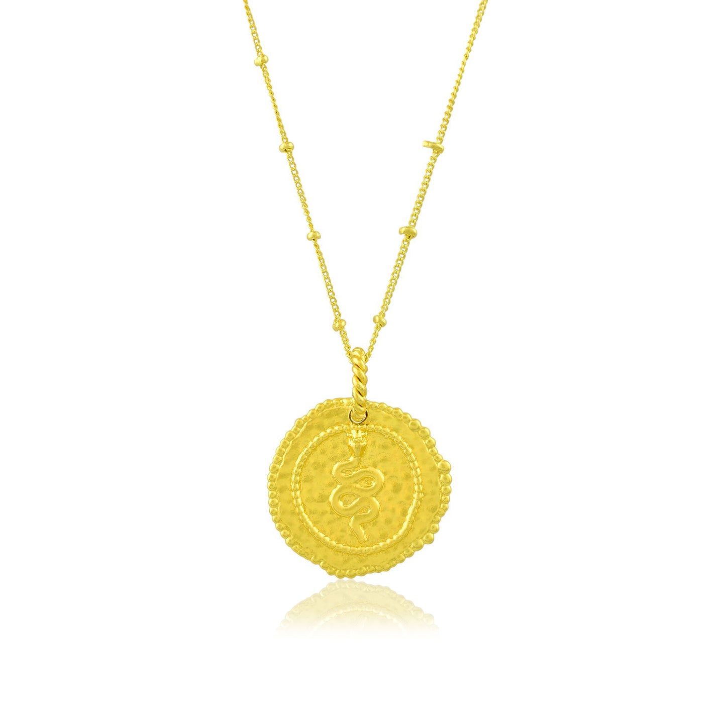 Pratapgari Snake Coin Charm Necklace