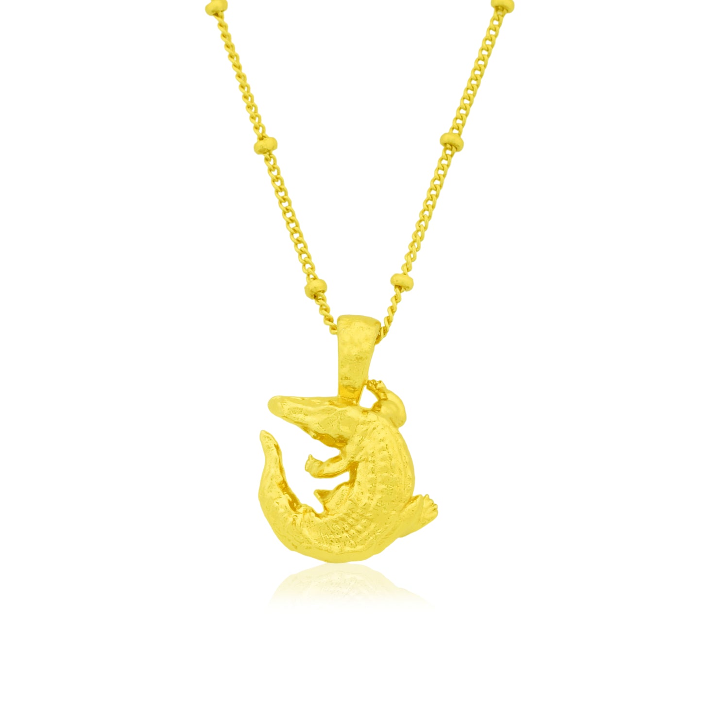 Croc Chain Charm Necklace