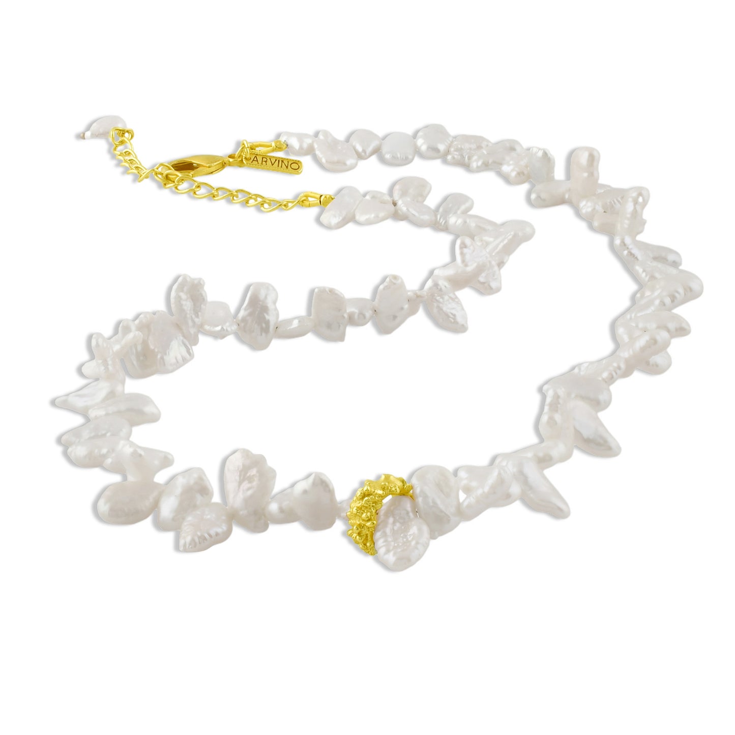 Pratapgari Melted Pearl Necklace