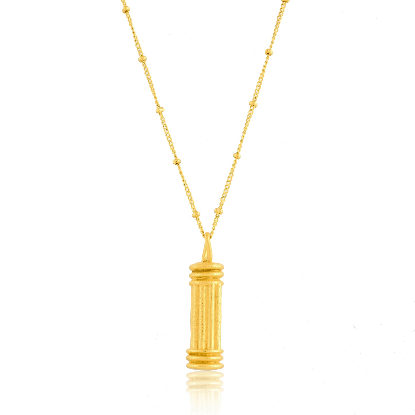 Tiny Pillar Charm Necklace