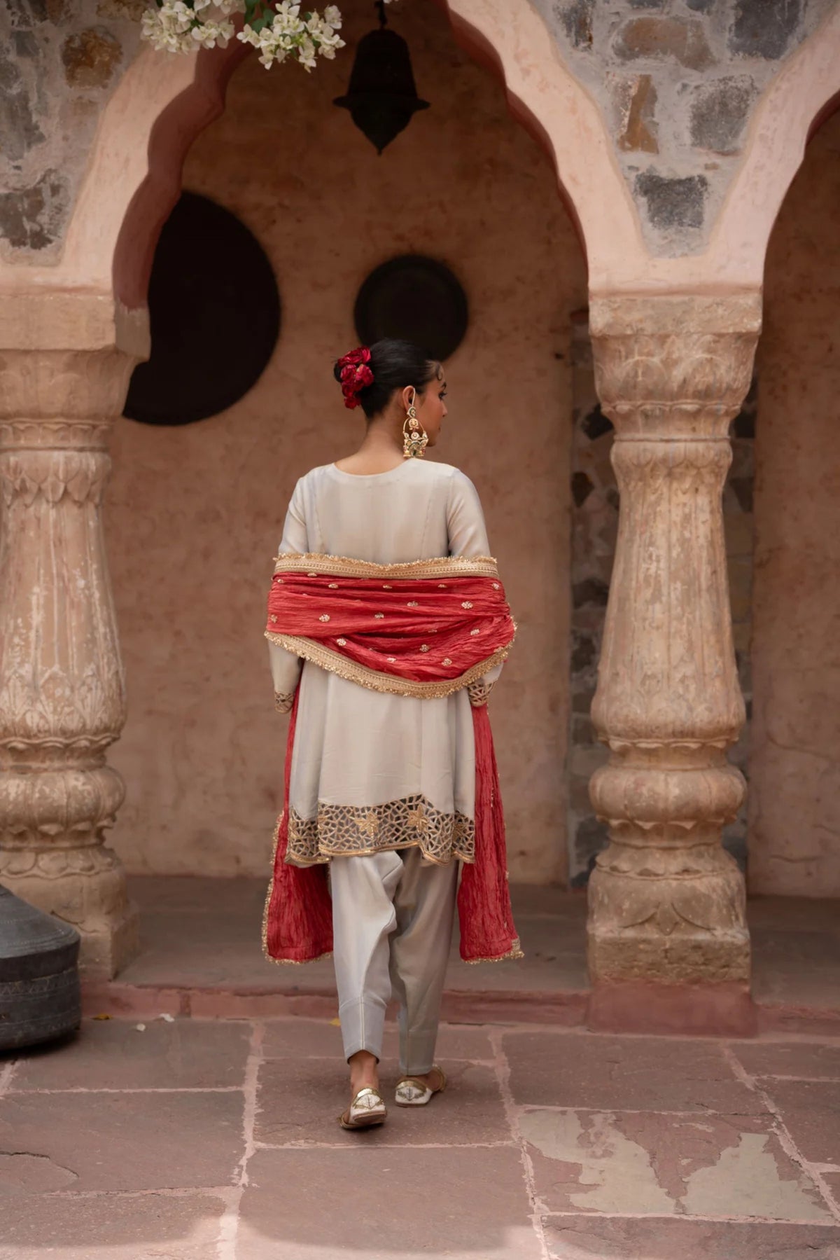Chaand Baali Hand-Embroidered Anarkali Set