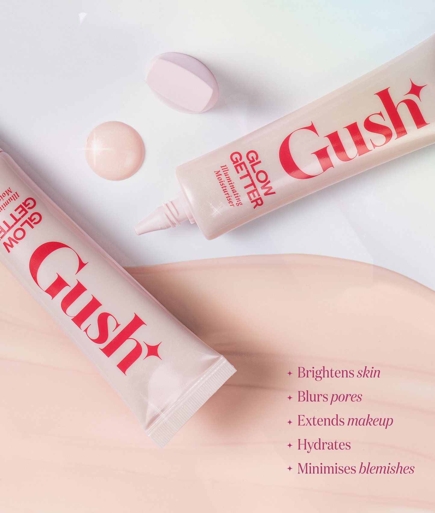 Gush Beauty 3 in 1 Illuminating moisturizer + primer + strobe cream