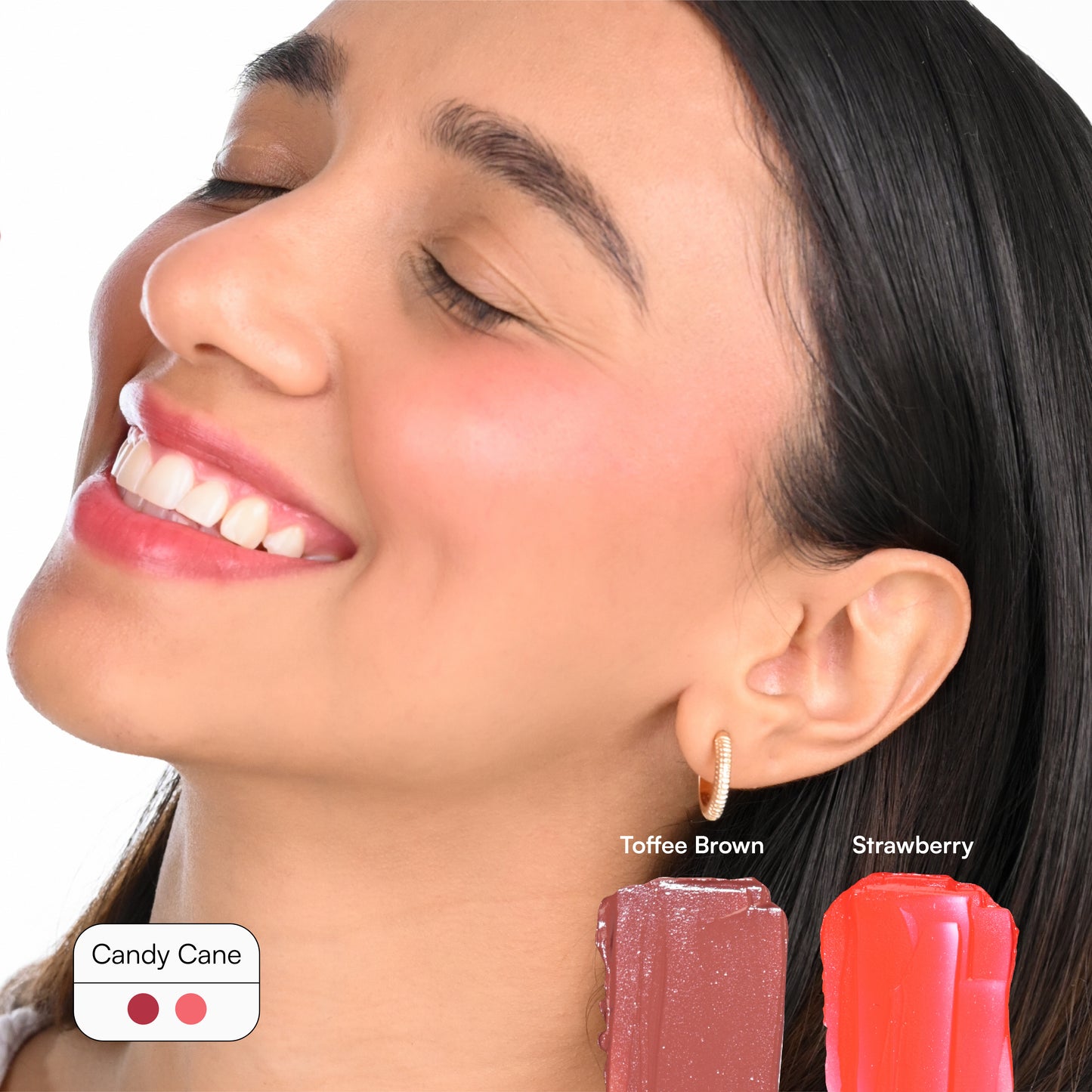 Gush Beauty Lip and Cheek Tint and Blush - Candy Cane