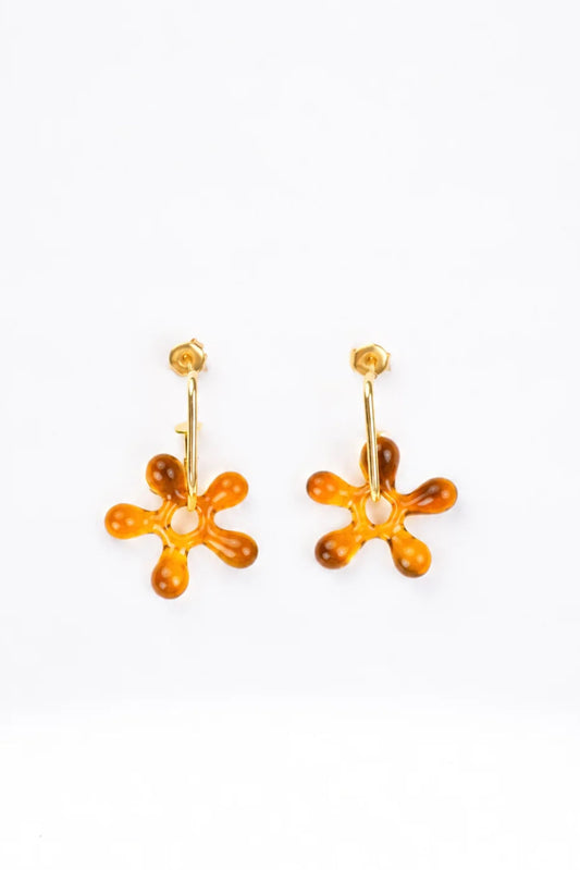 Blossom hoops (Amber)
