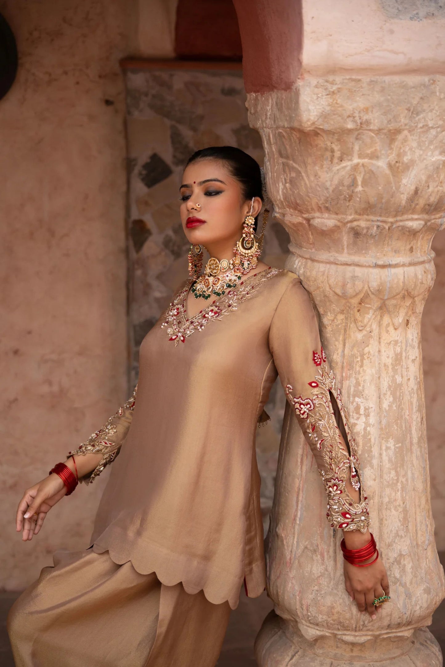 Zehra Hand-Embroidered Farshi Salwar Set