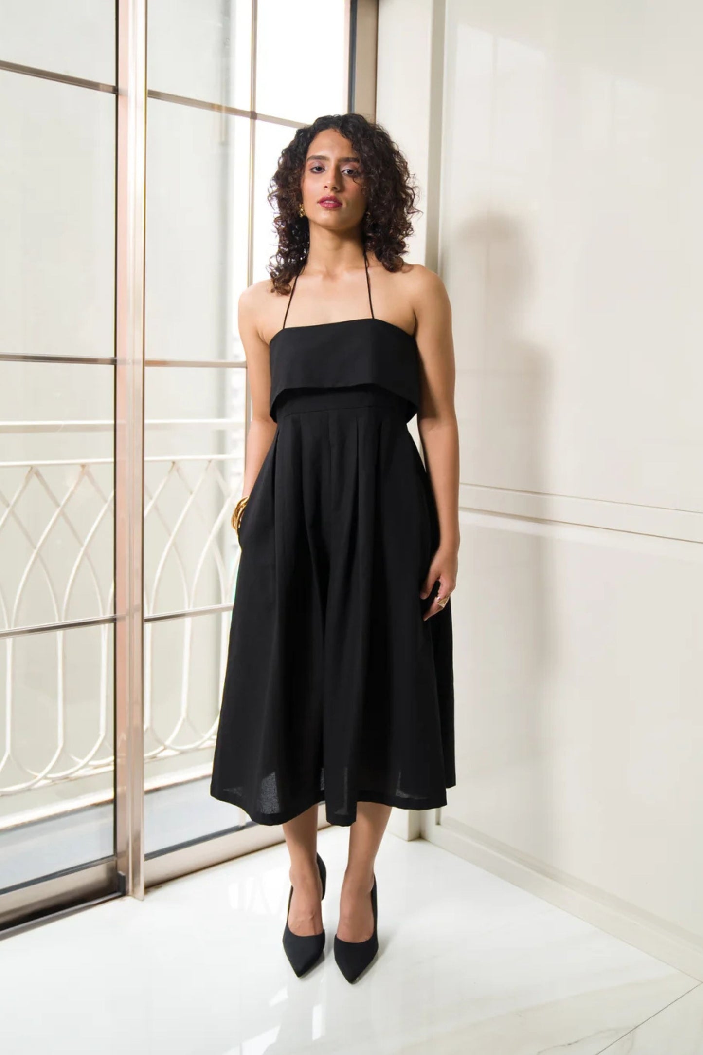 Dione Midi Dress - Black