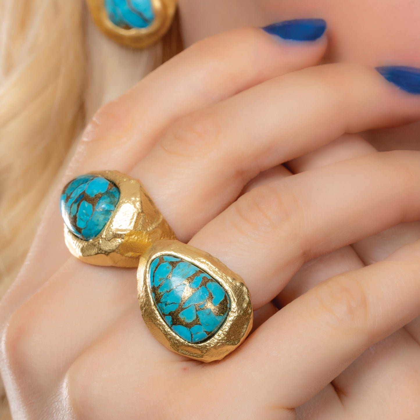 Turquoise Bold Rings