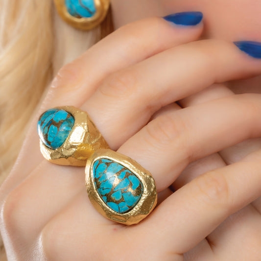 Turquoise Bold Rings