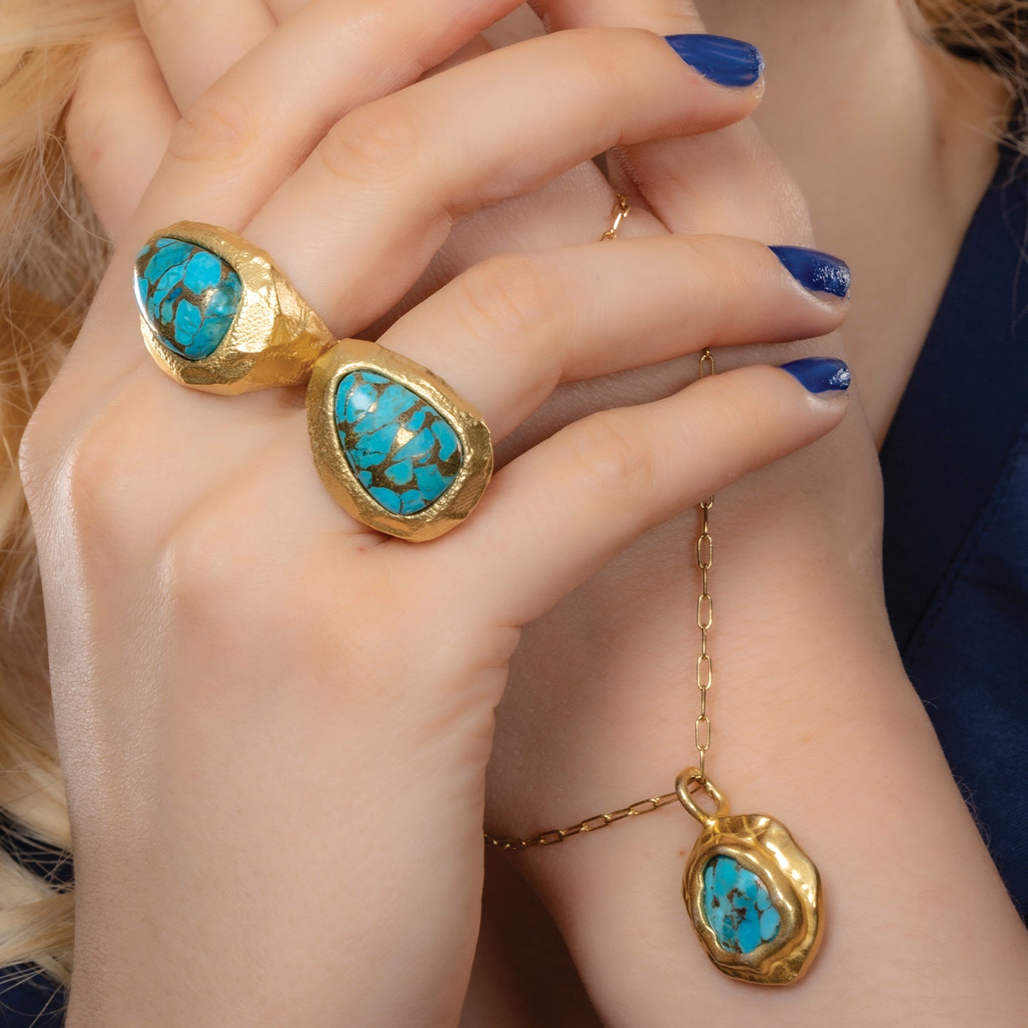 Turquoise Bold Rings